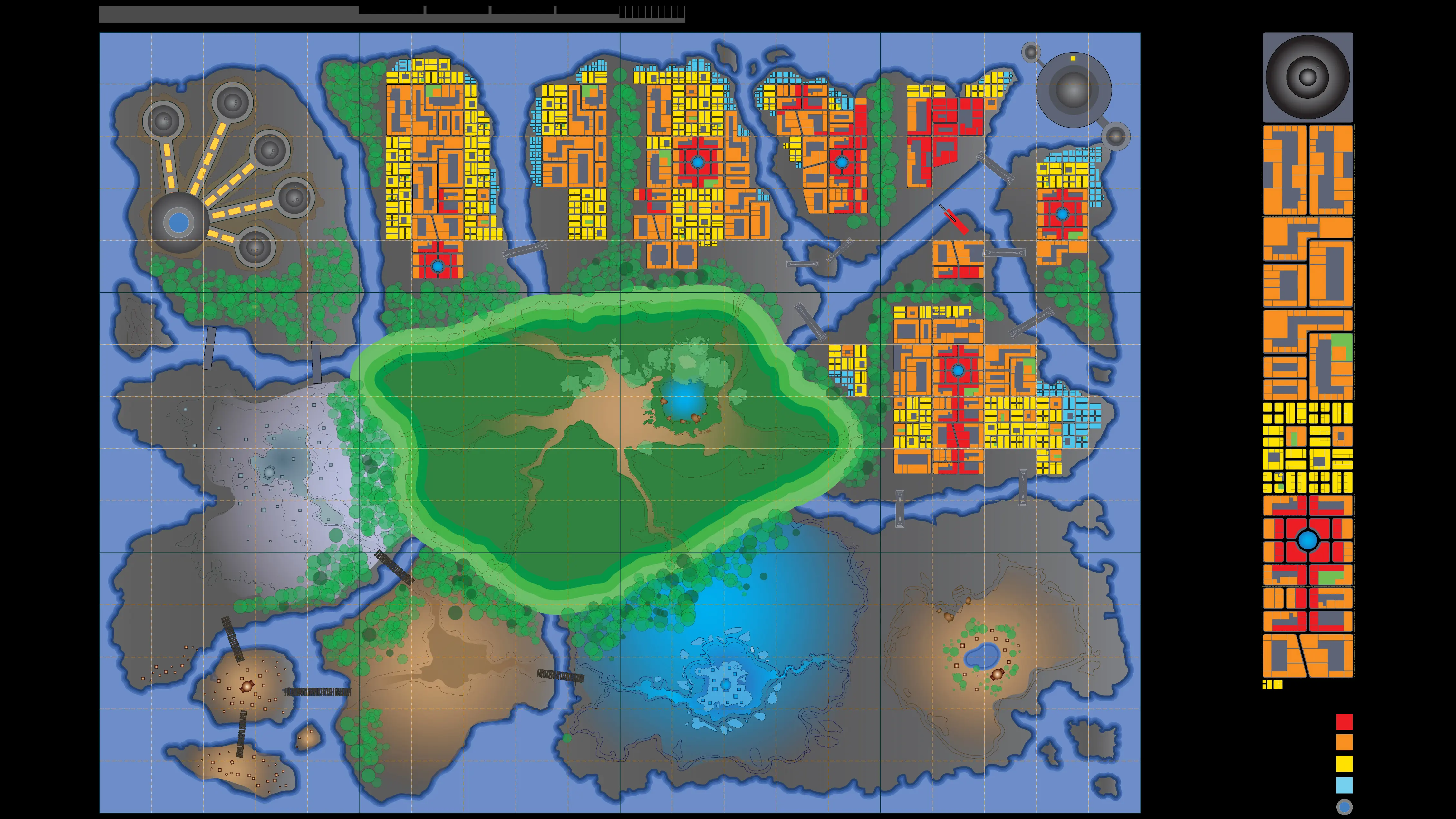 Planet Michael world map