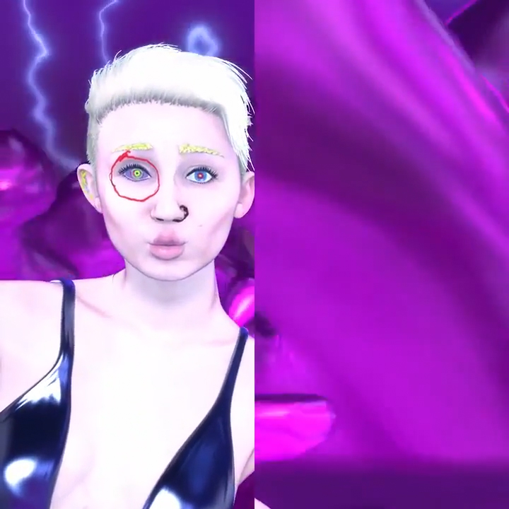 Jet-ski backdrop frame from the Bangerz Tour