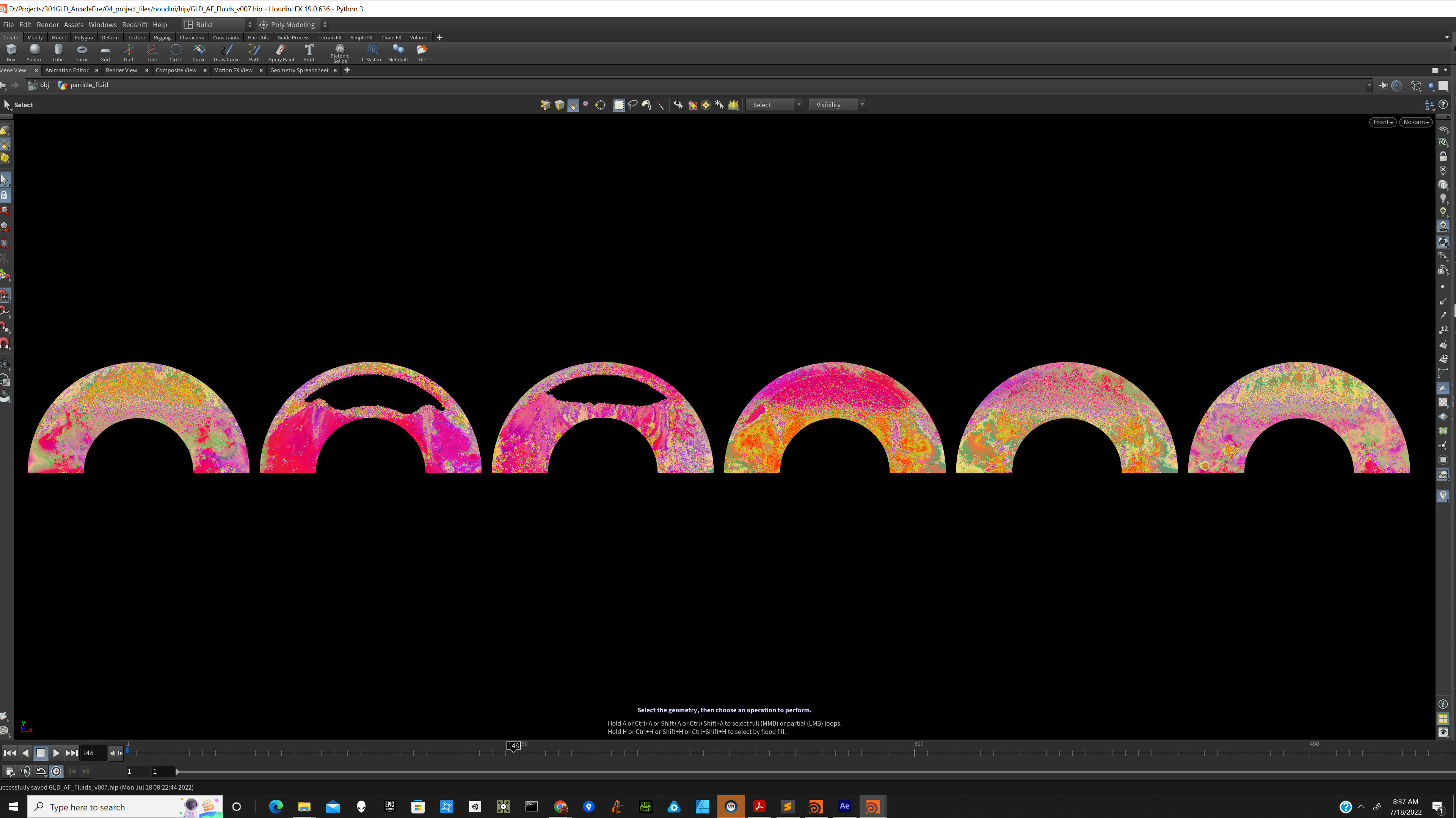 Houdini fluid detail