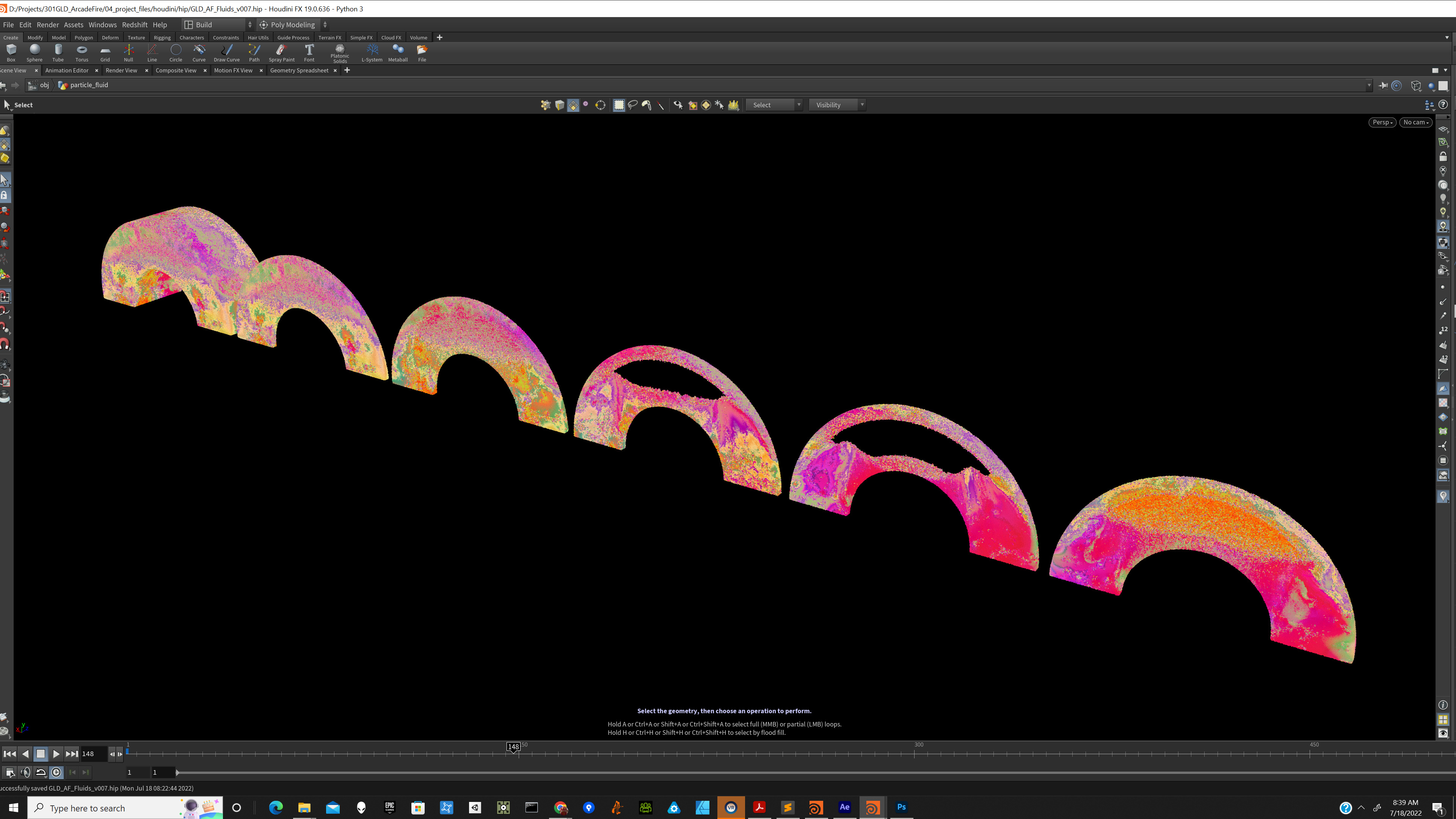 Houdini fluid detail