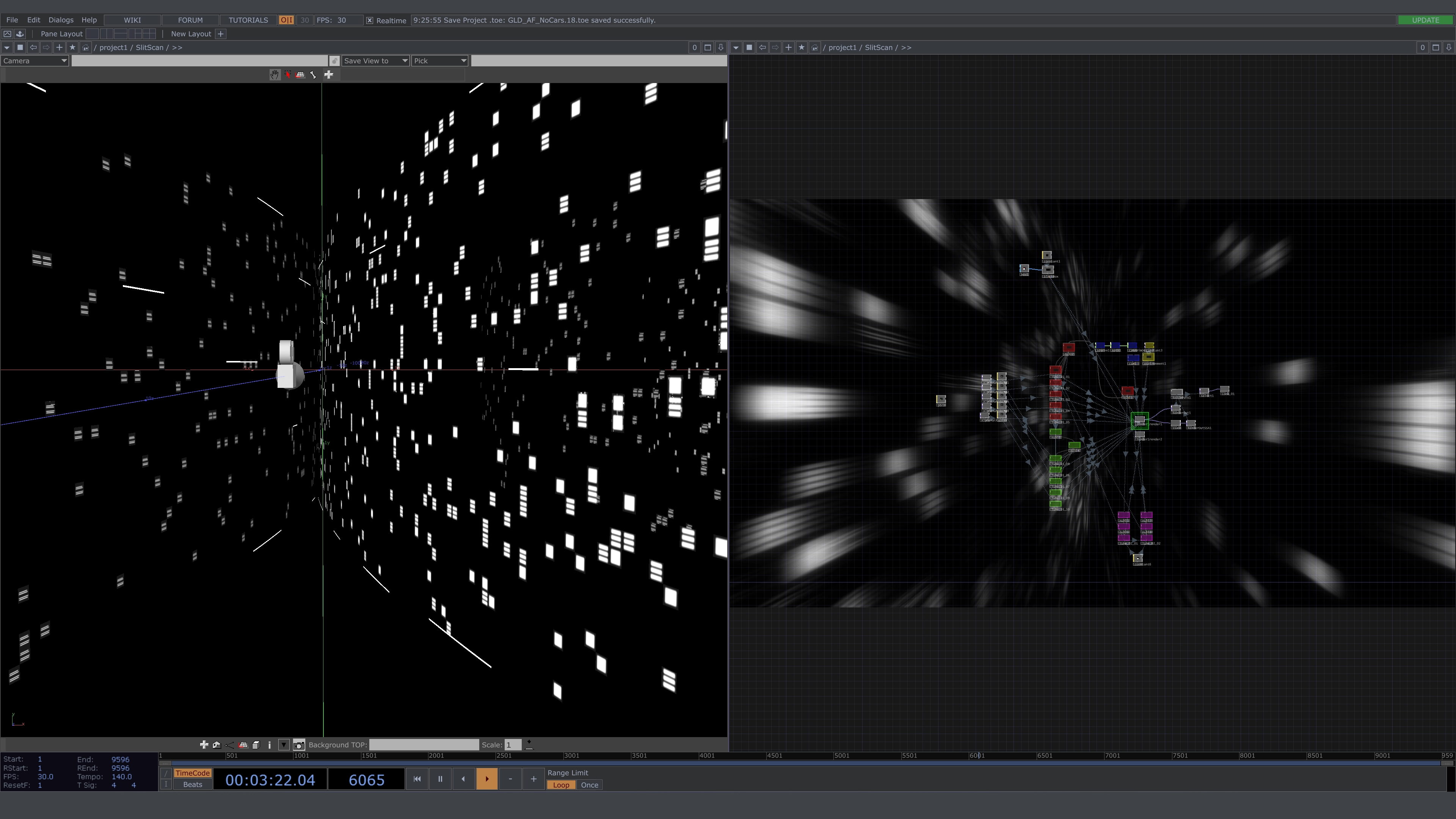 TouchDesigner real-time tour visuals