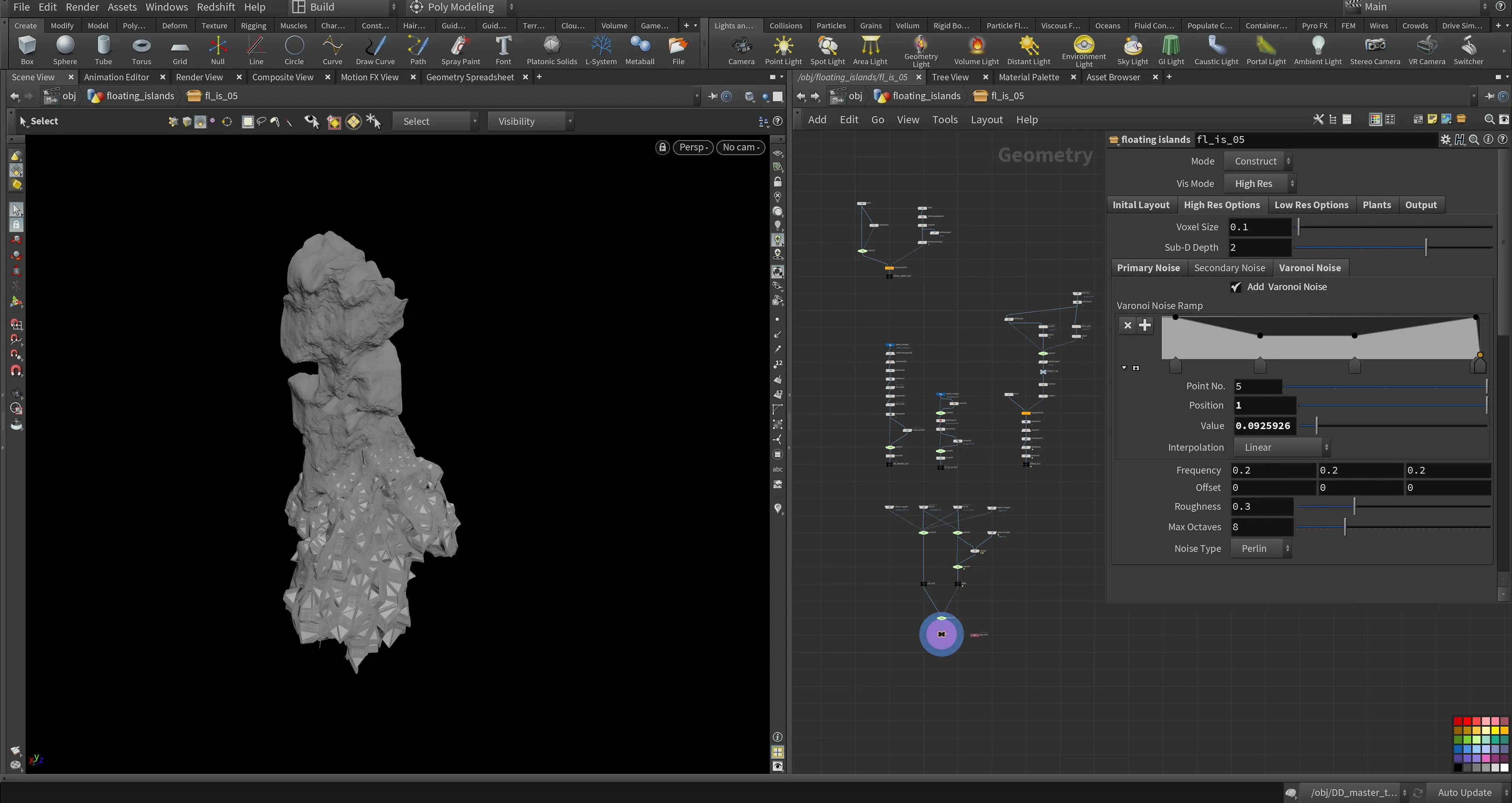 Houdini asset detail