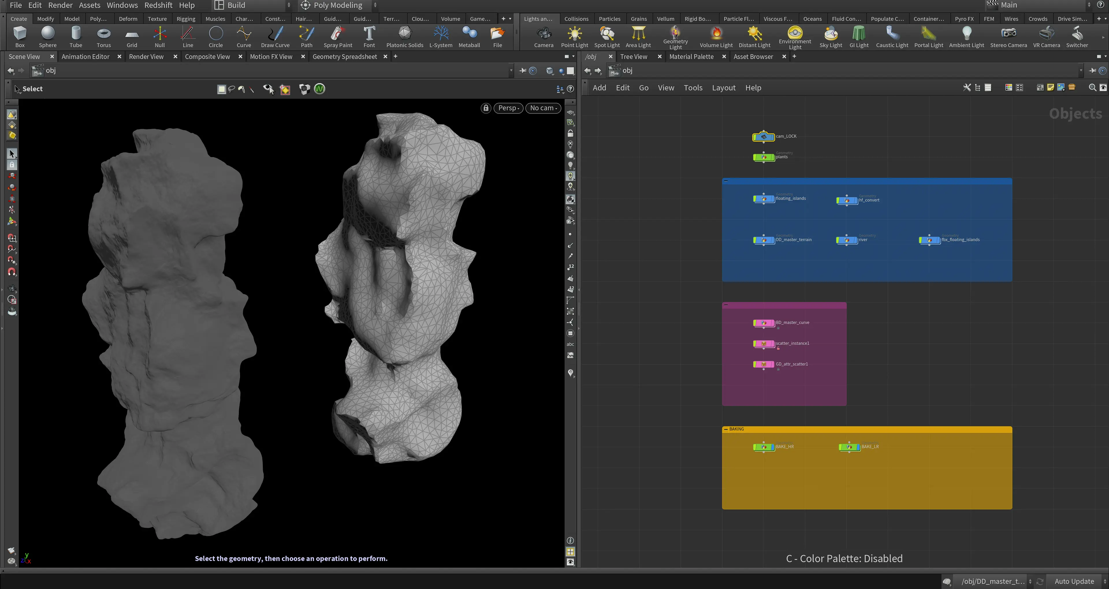 Houdini asset detail