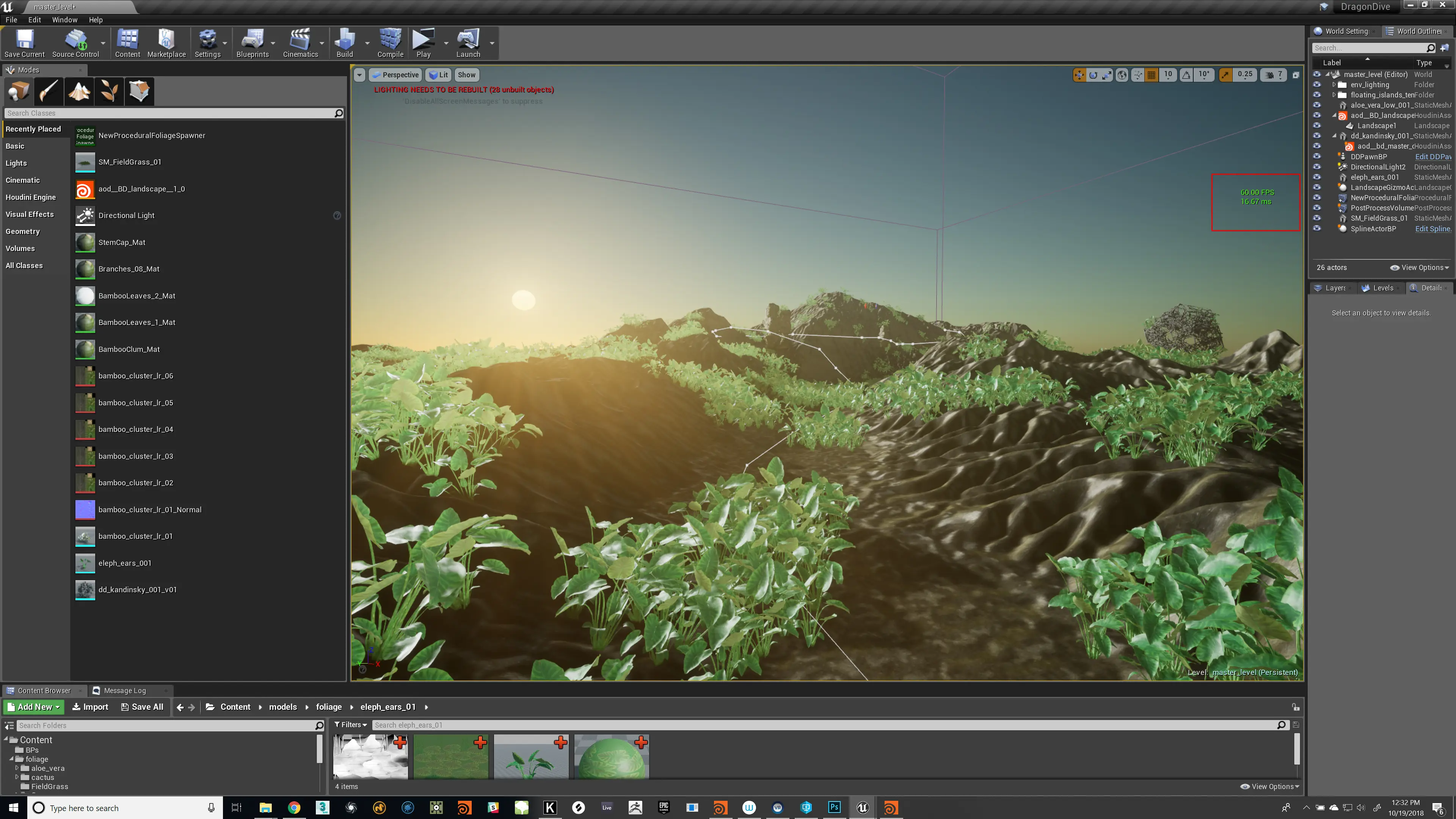 Unreal jungle detail
