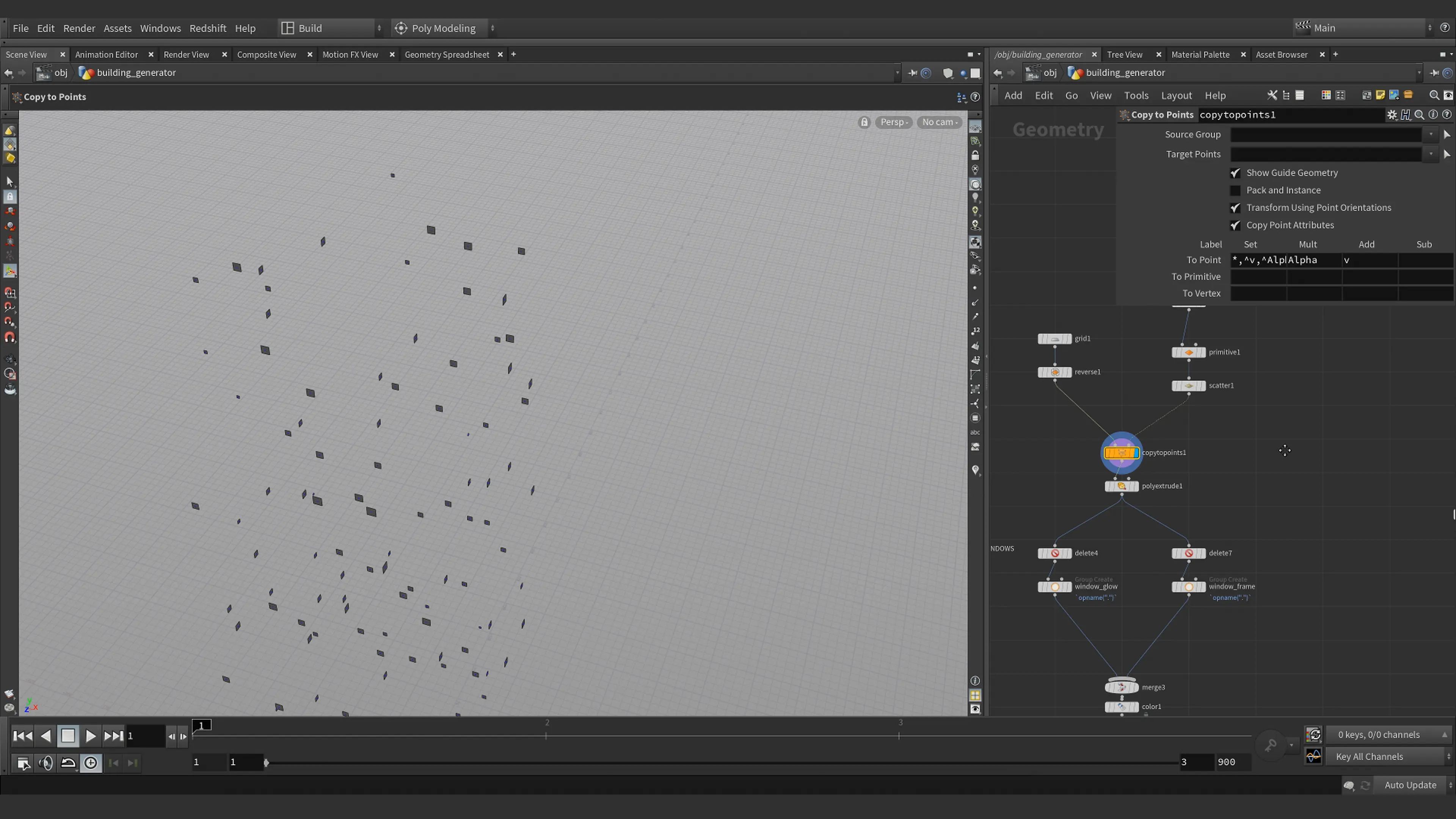 Houdini procedural tool