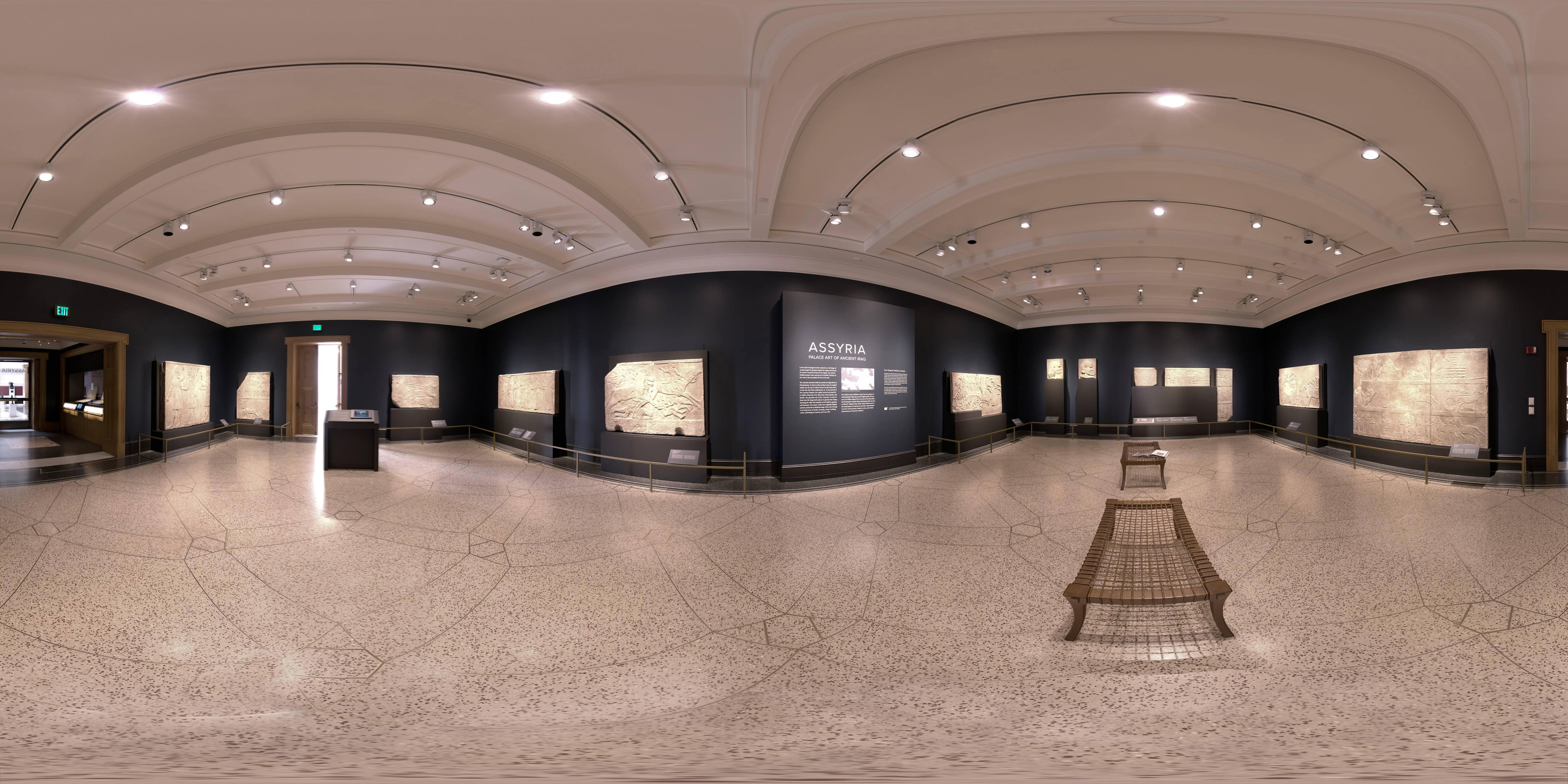 8K 360 panorama of the Assyria: Palace Art of Ancient Iraq exhibit