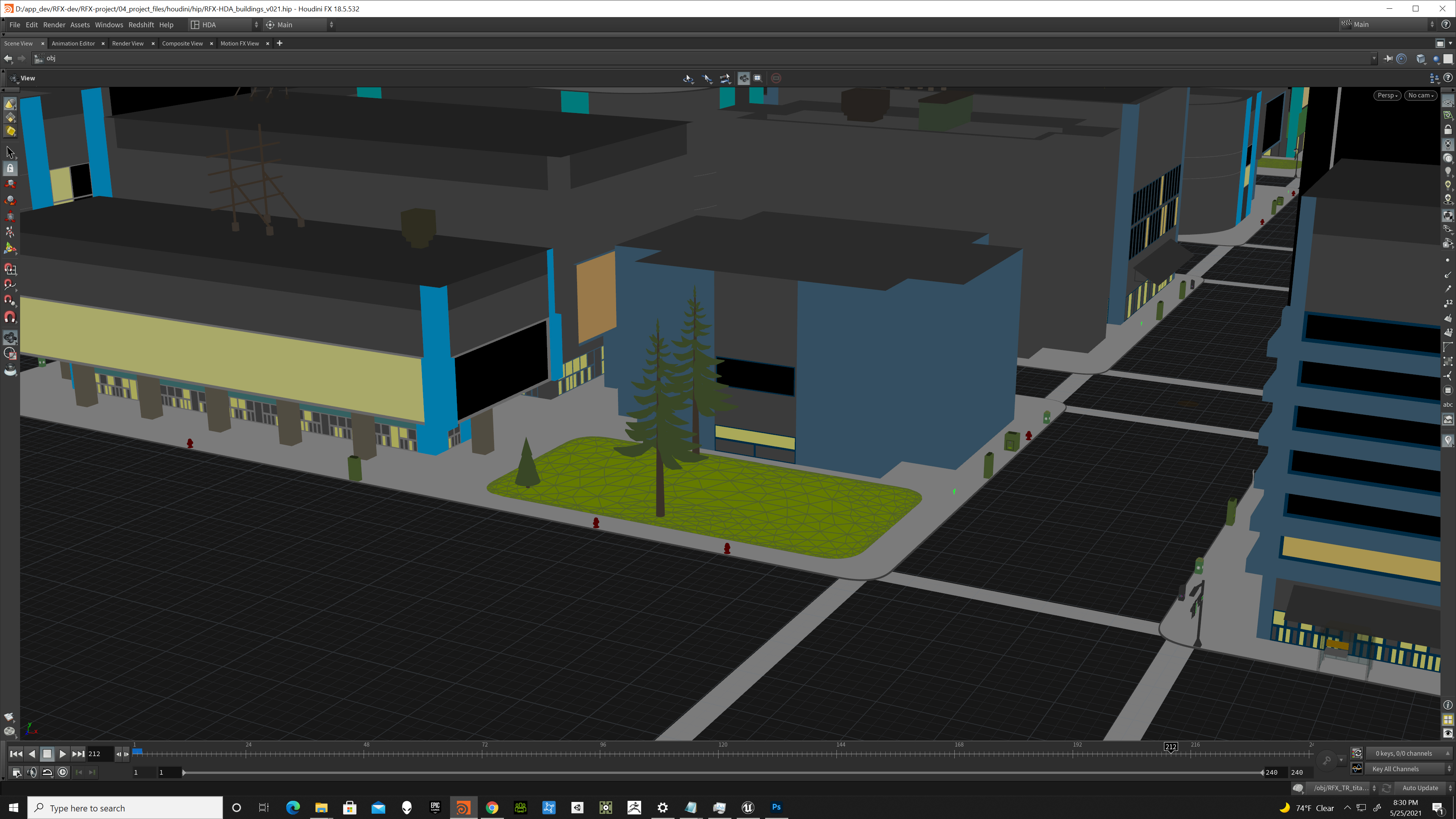 Houdini district generator detail
