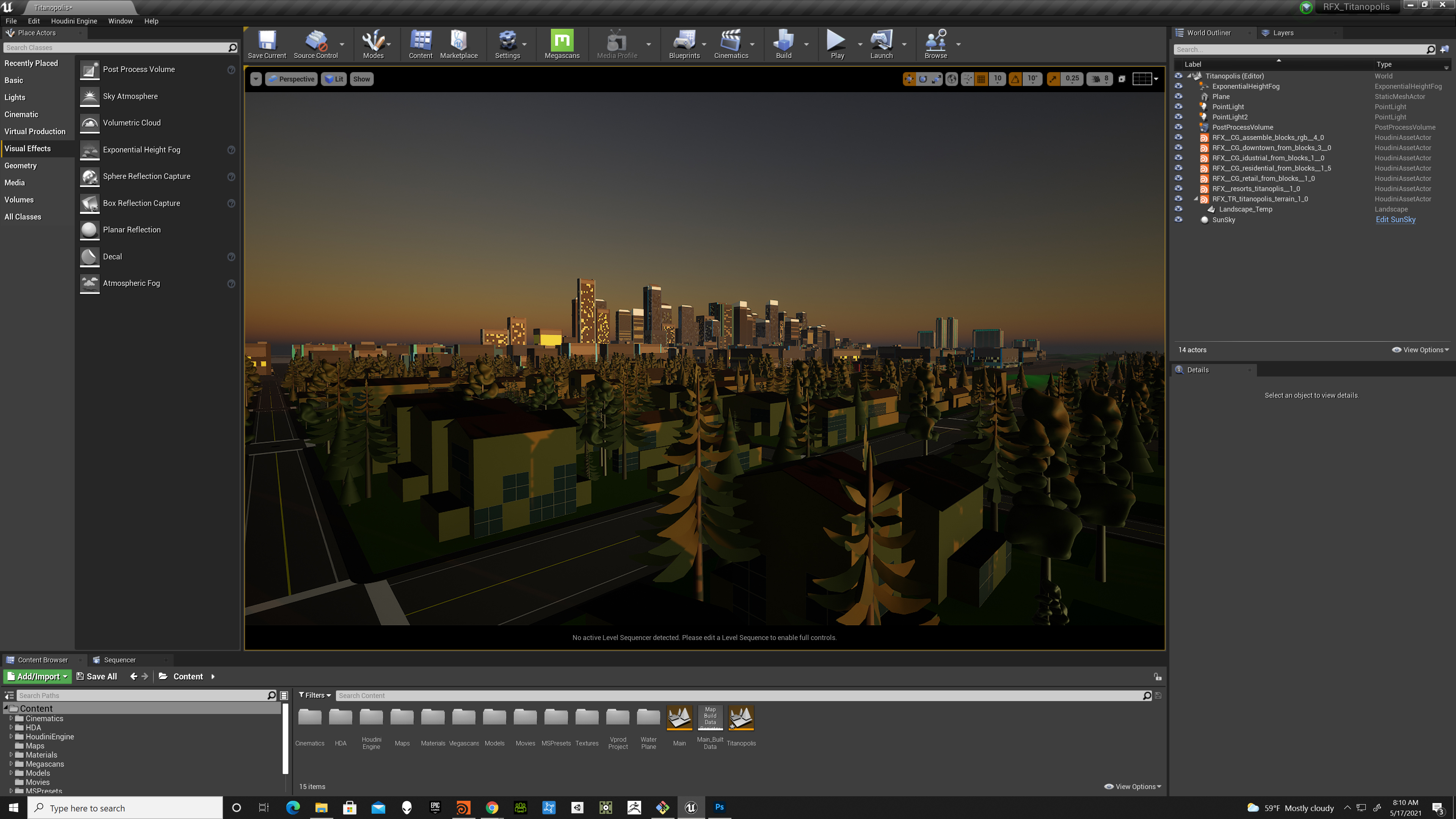 Titanopolis procedural city for Super Giant Robot Brothers