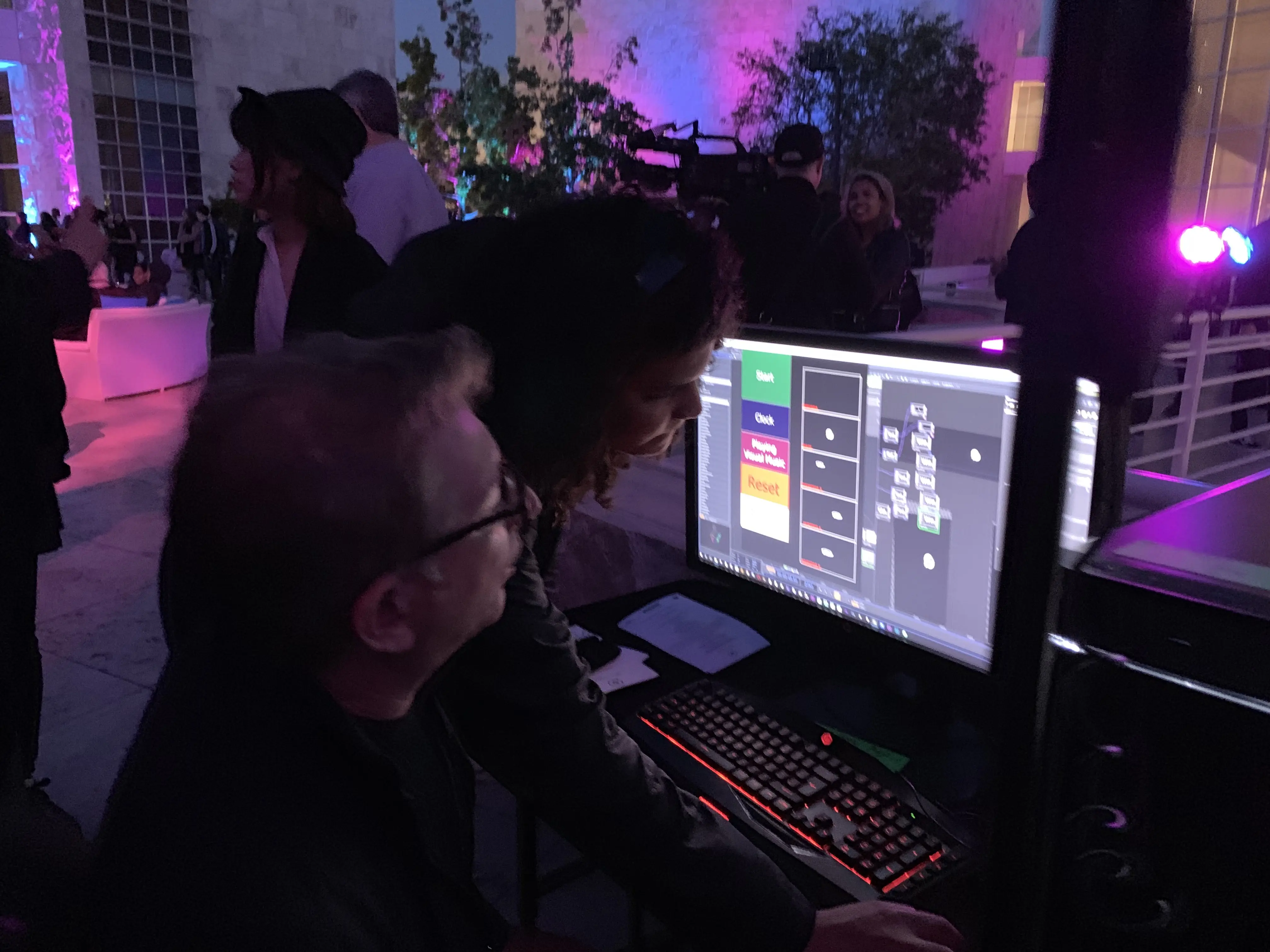 Getty projection mapping