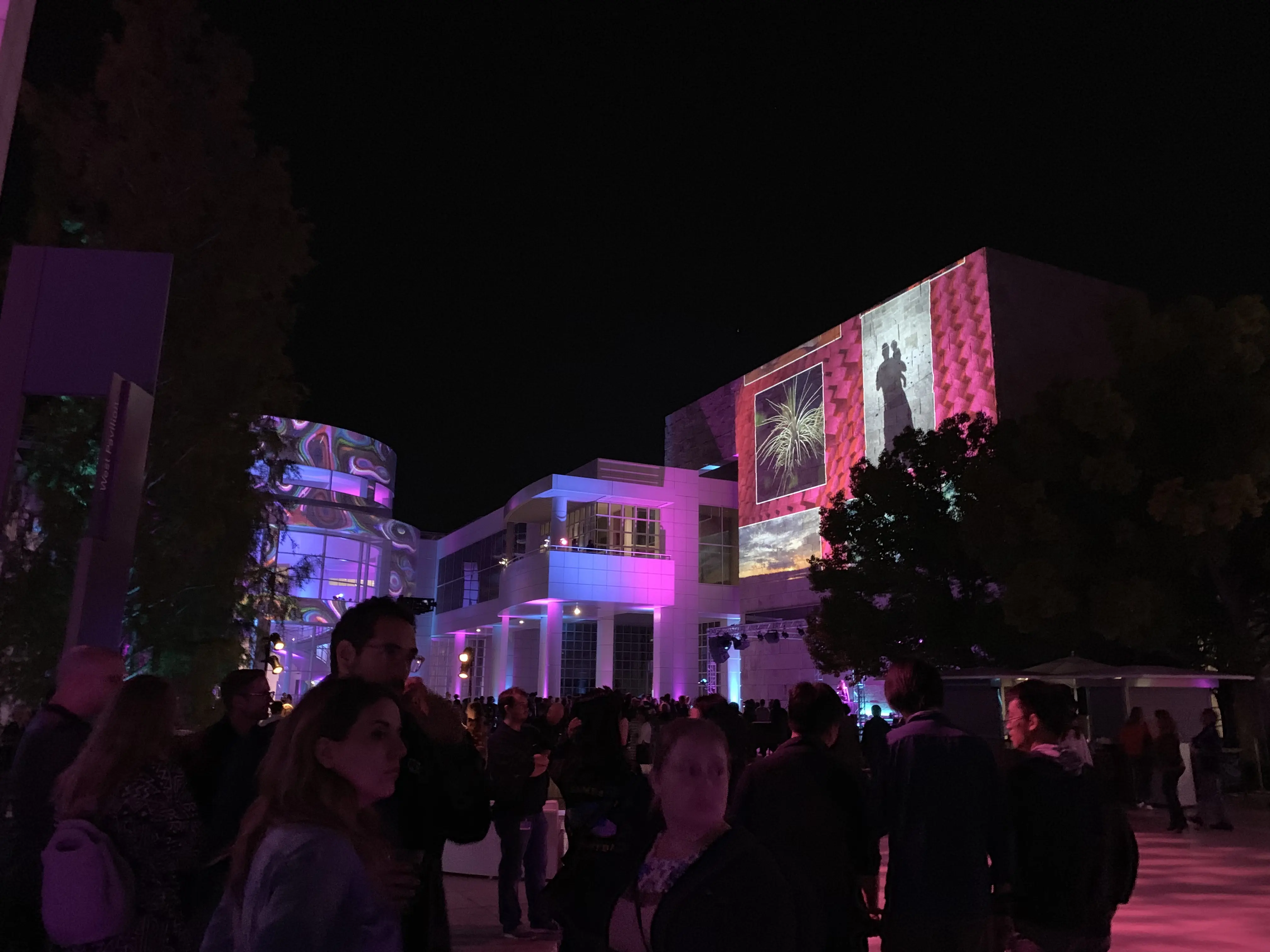 Full-facade animated projection