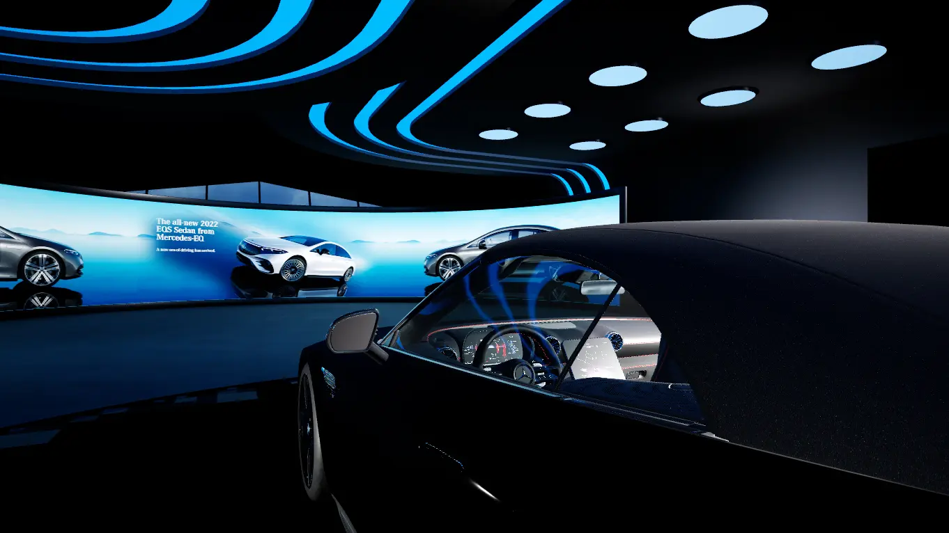 Showroom interior render