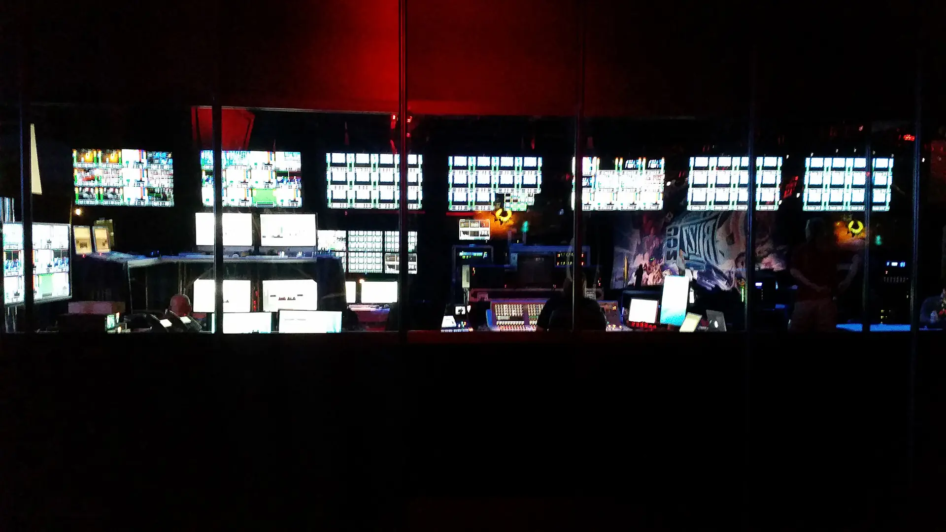 Show control room during the event