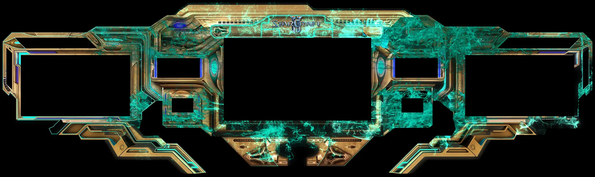 Protoss frame content around the stage screens