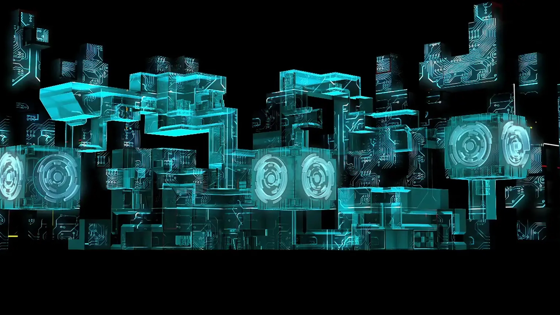 Amon Tobin ISAM — projection-mapped sculpture of stacked cubes in performance