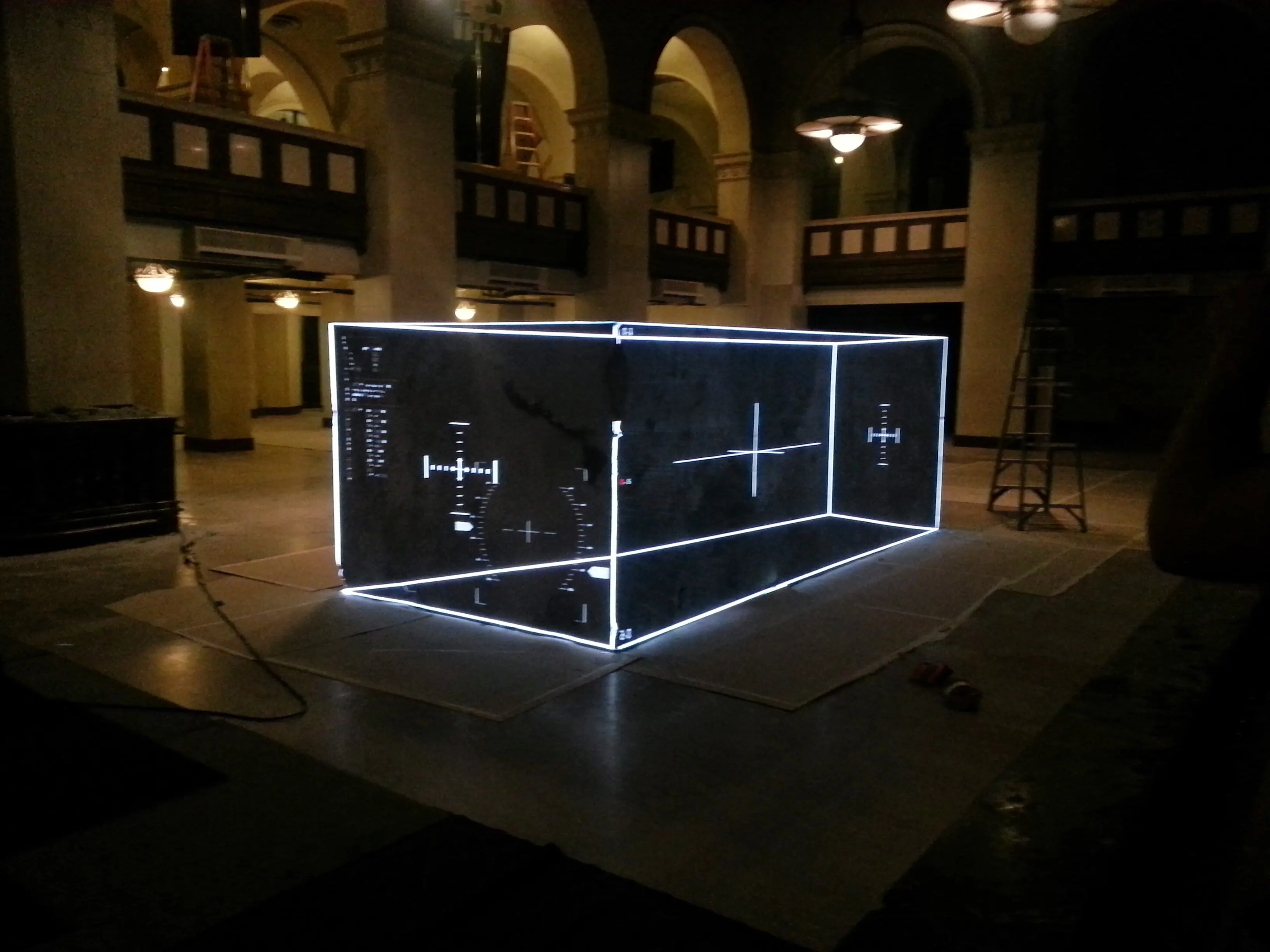 Ford Fusion projection mapping on set