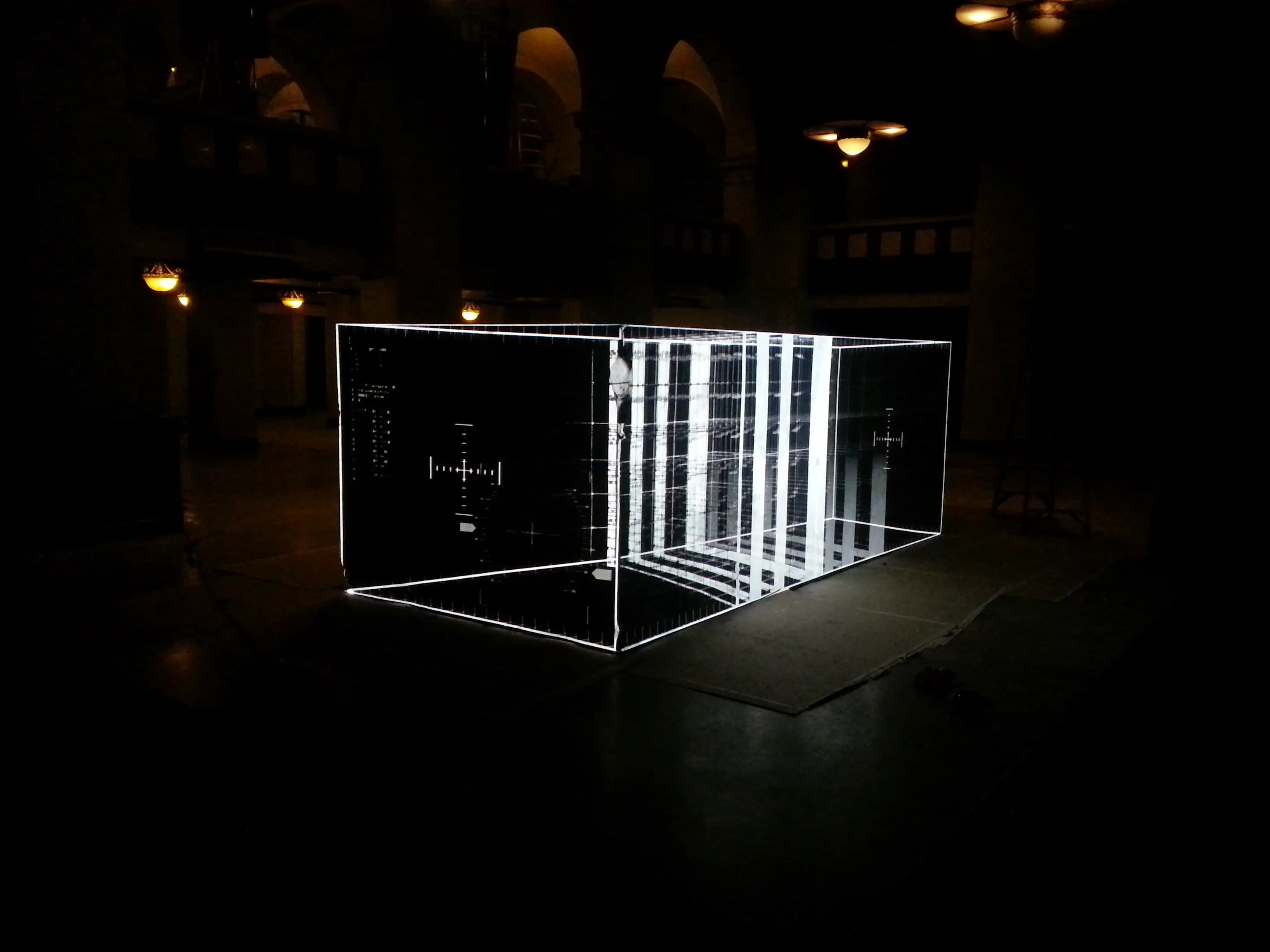 Ford Fusion projection mapping on set