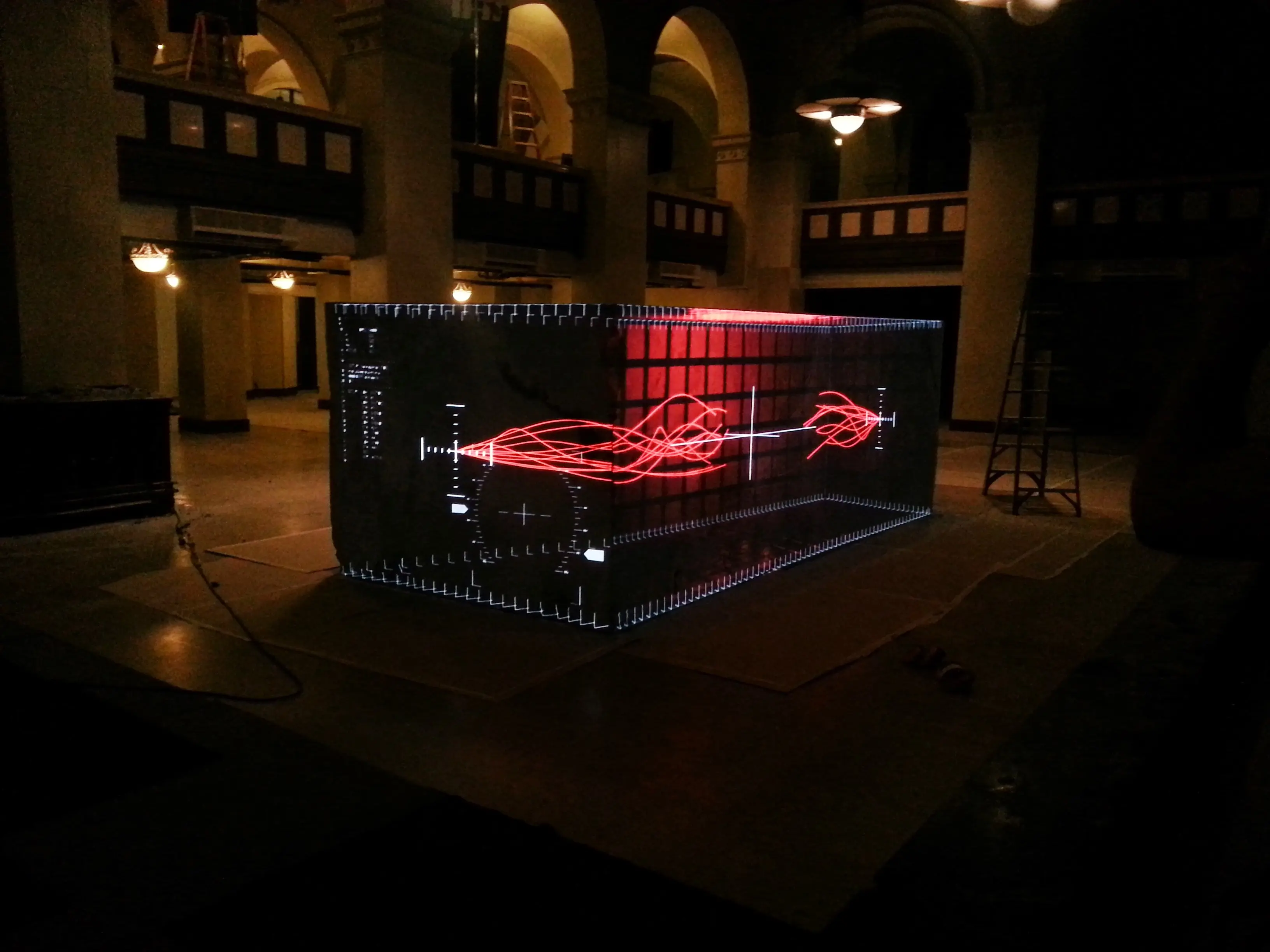 Ford Fusion projection mapping on set