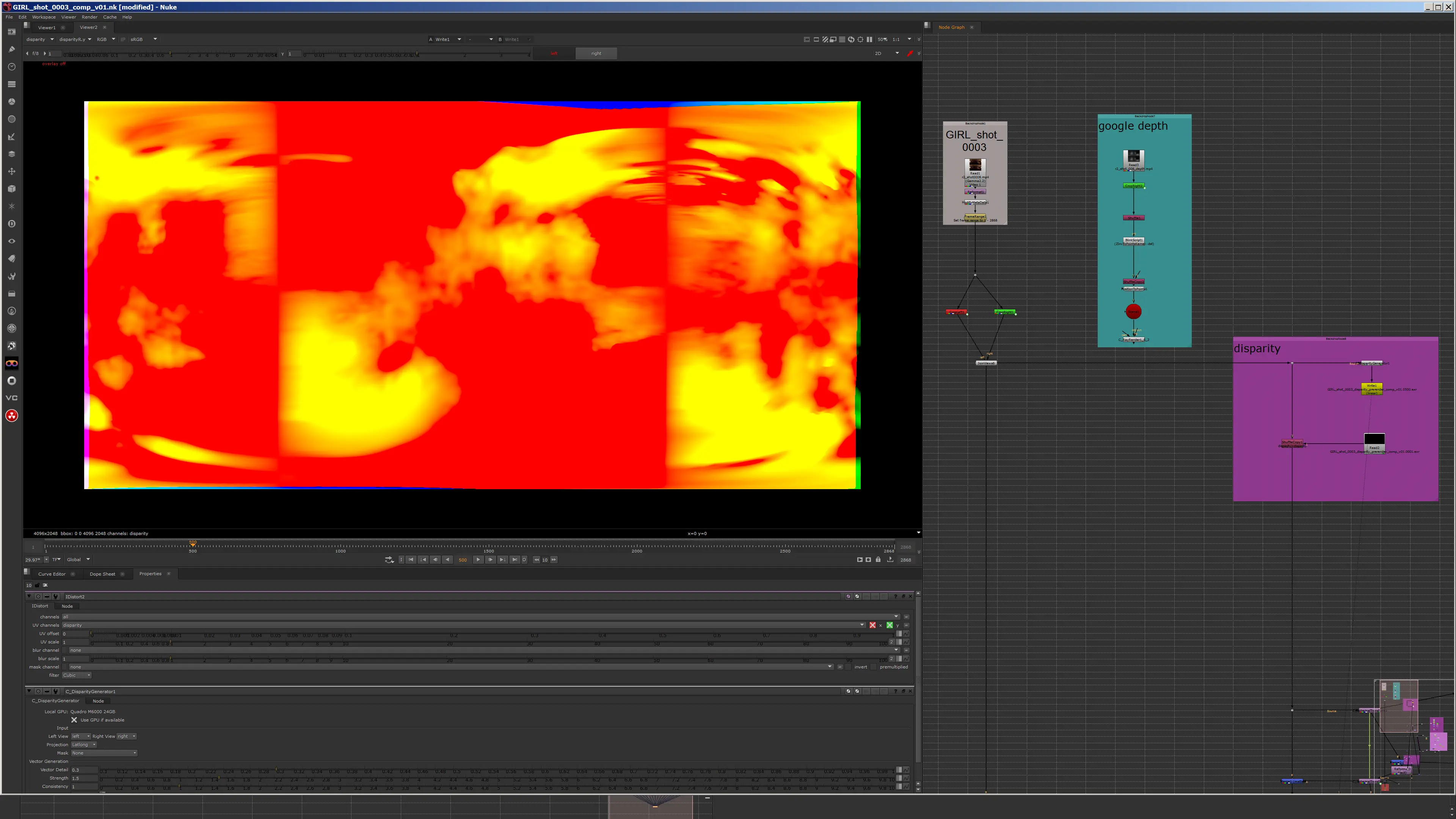 Stereo nadir views from the Cara VR stitch