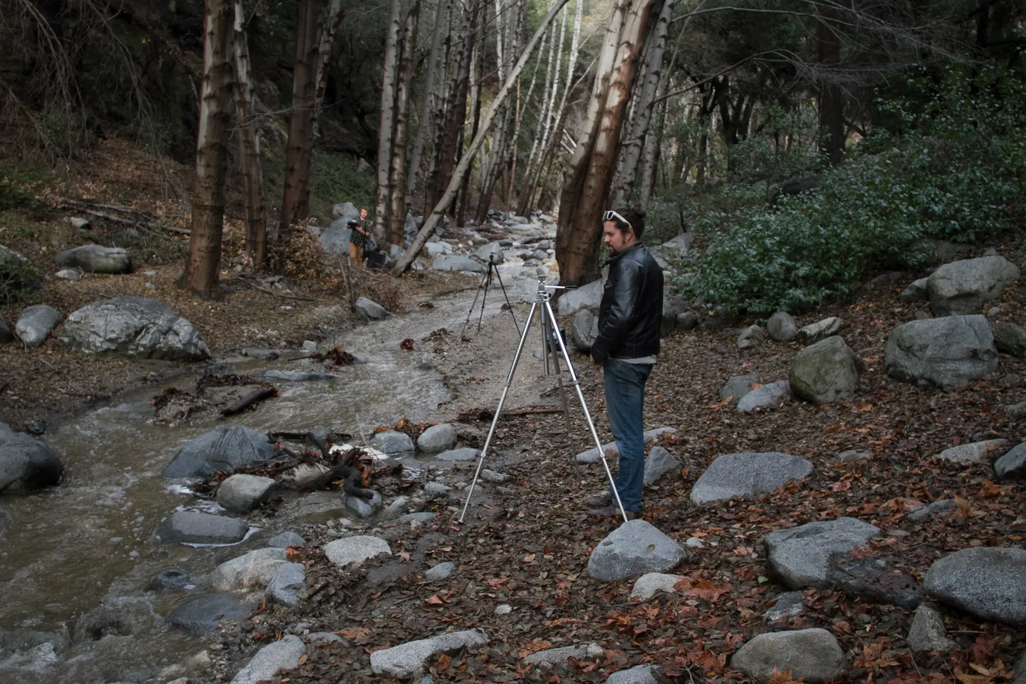 Google Jump camera rig on set