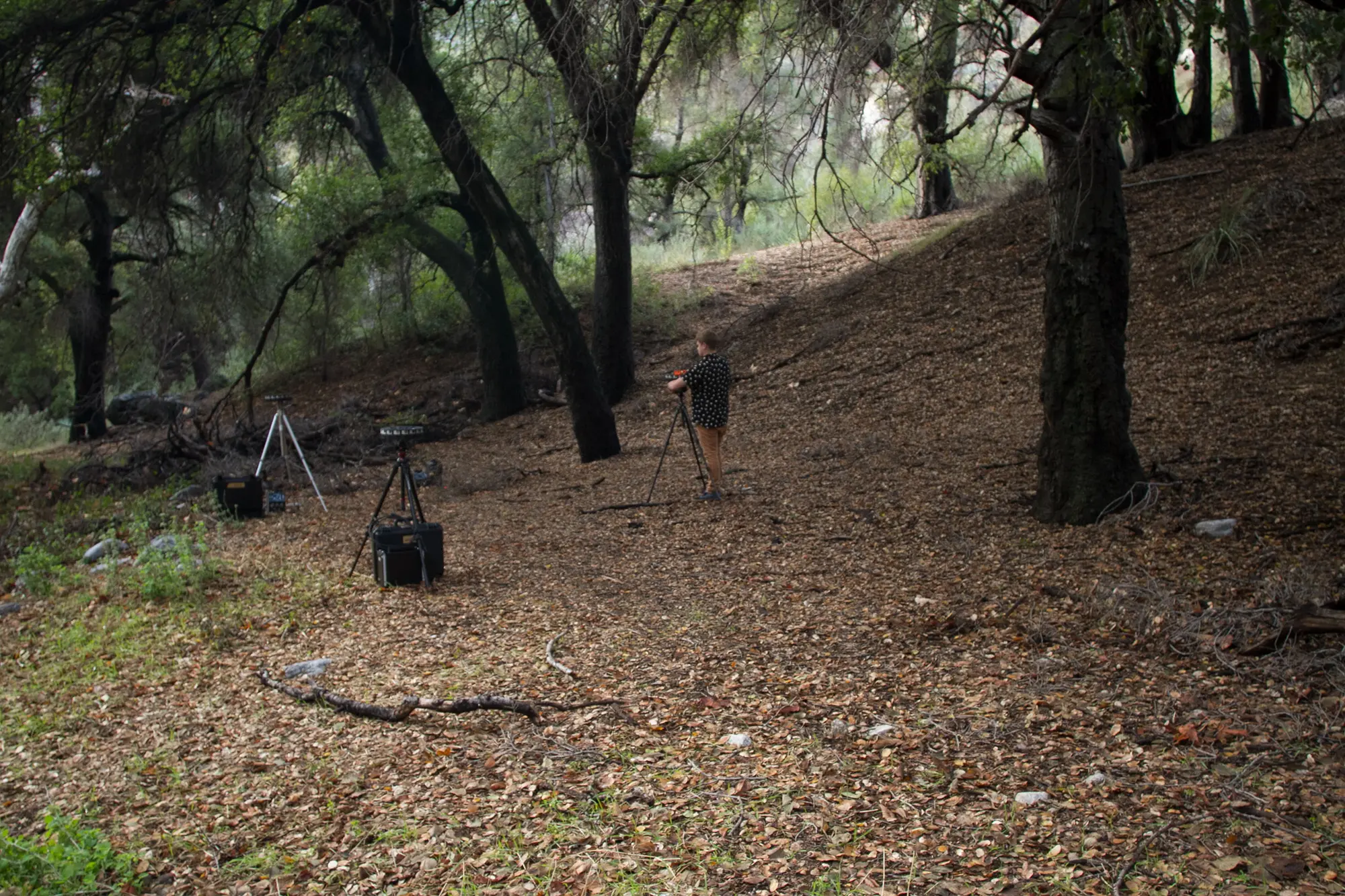 Google Jump camera rig on set