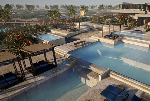 Costa Palmas Four Seasons resort VR visualization