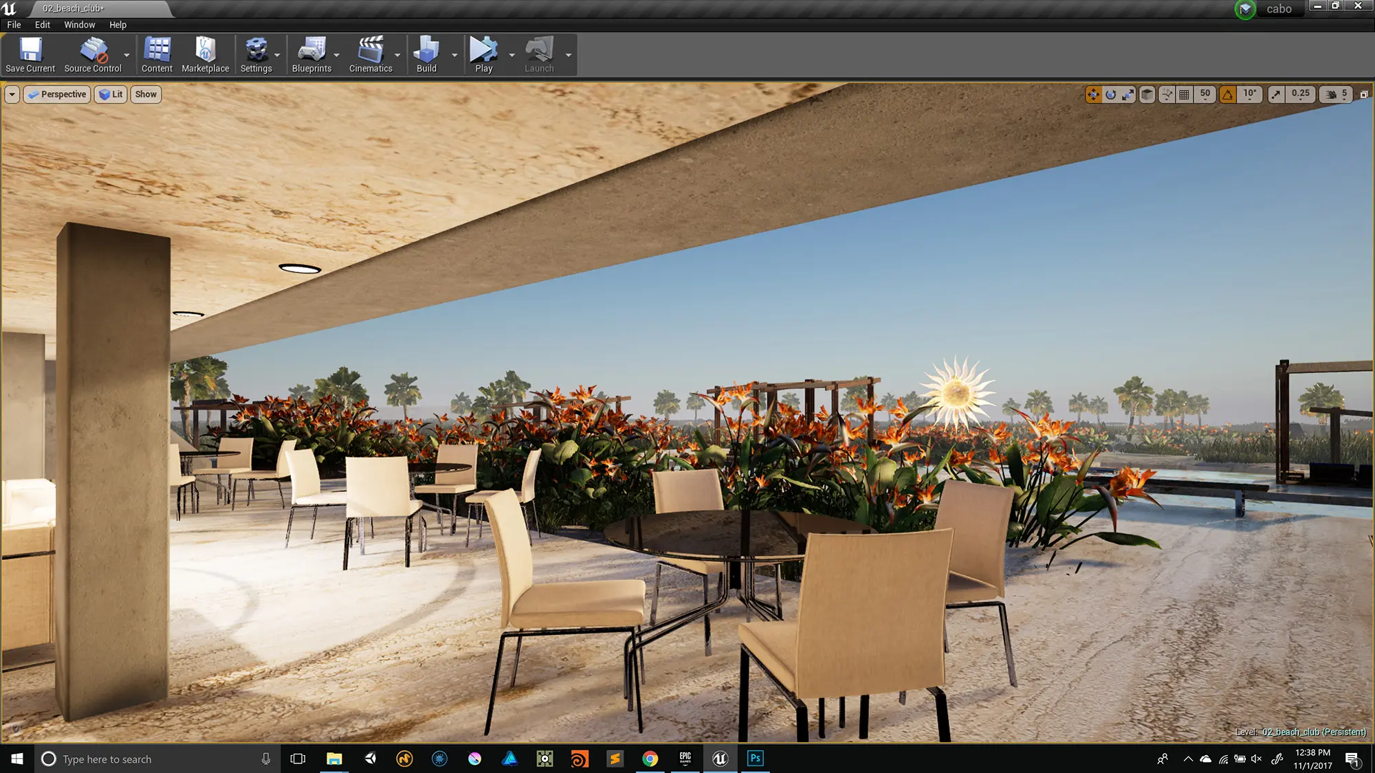 Costa Palmas environment frame