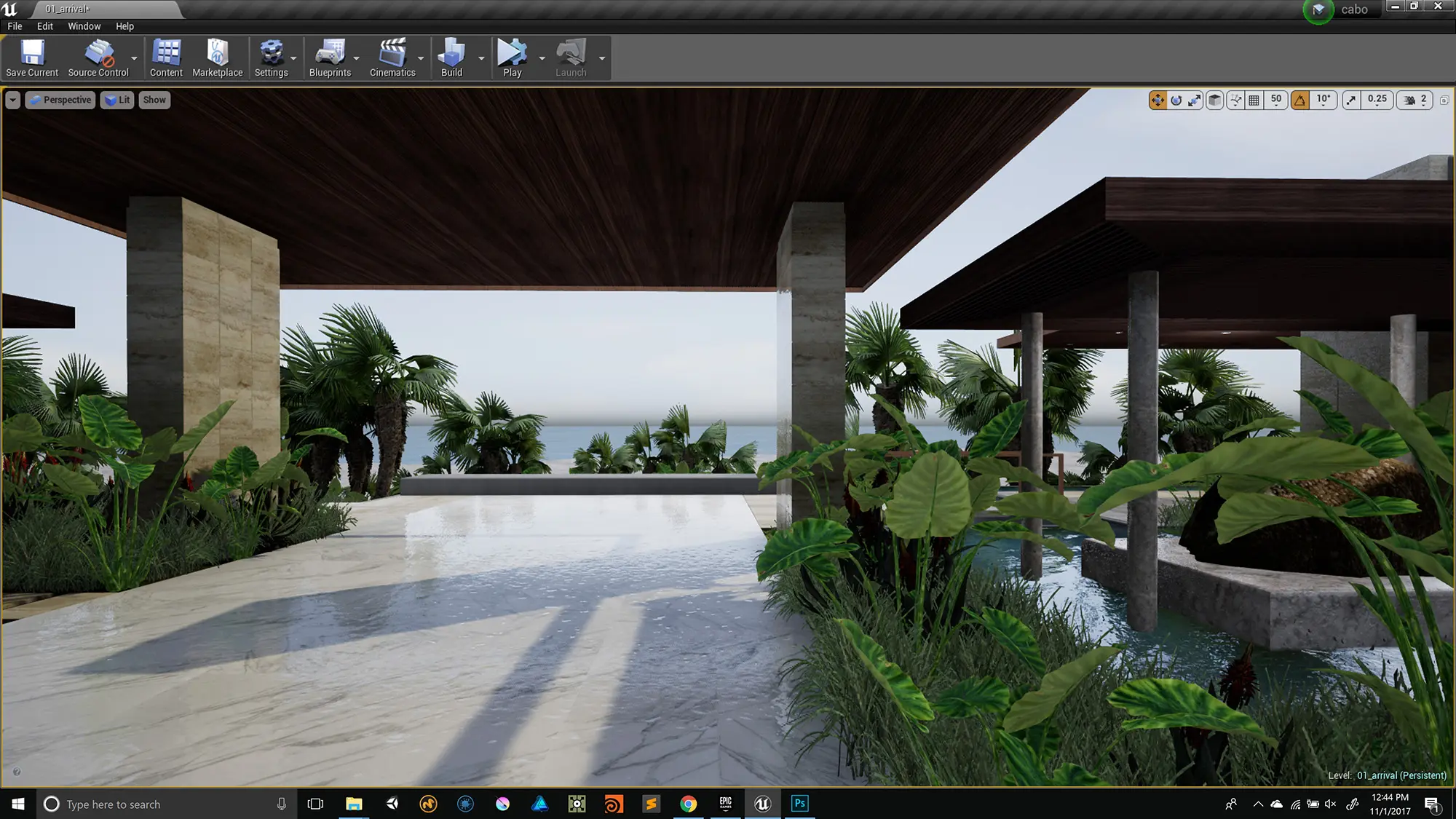 Costa Palmas environment frame