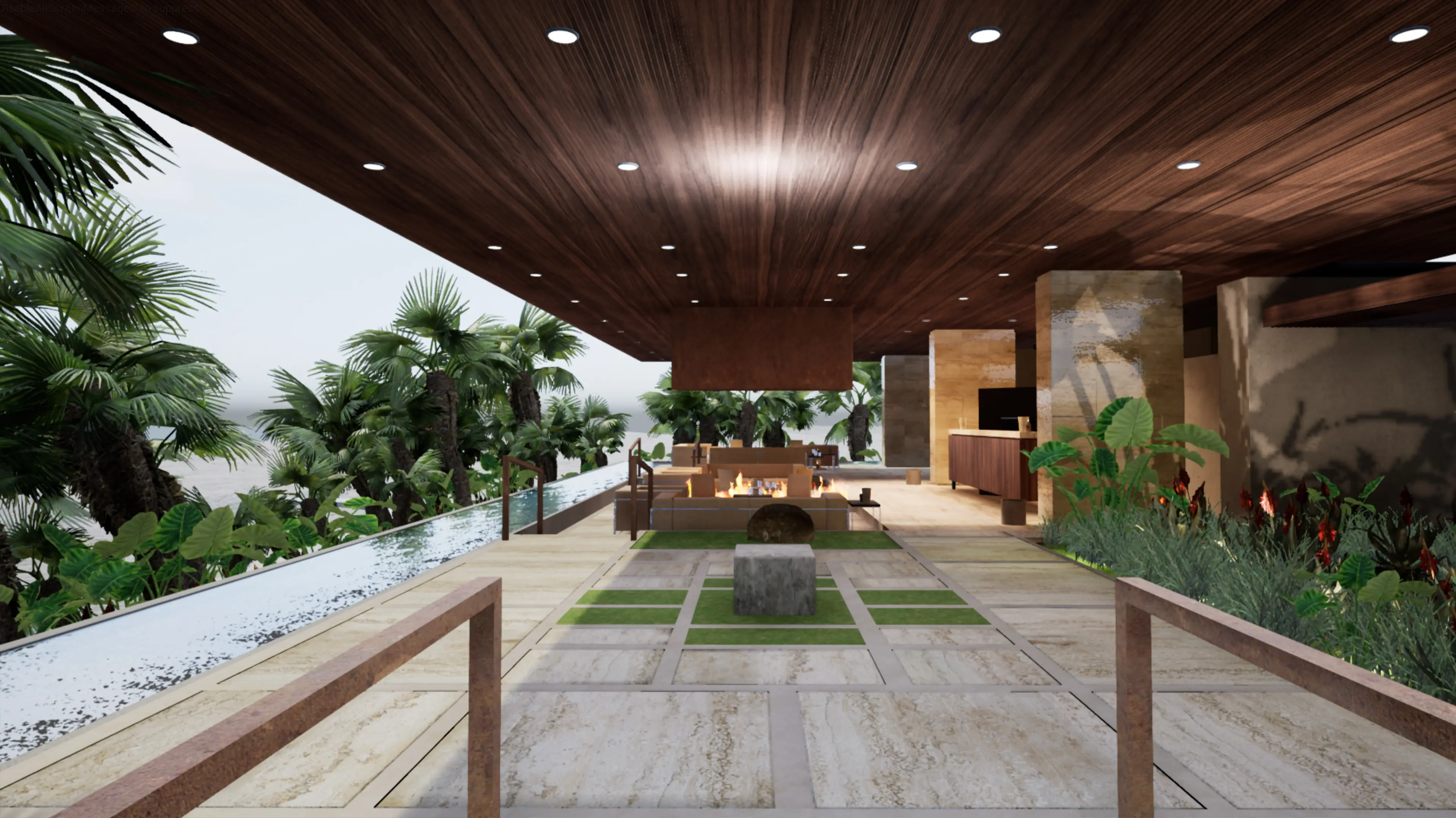 Costa Palmas resort environment in Unreal Engine