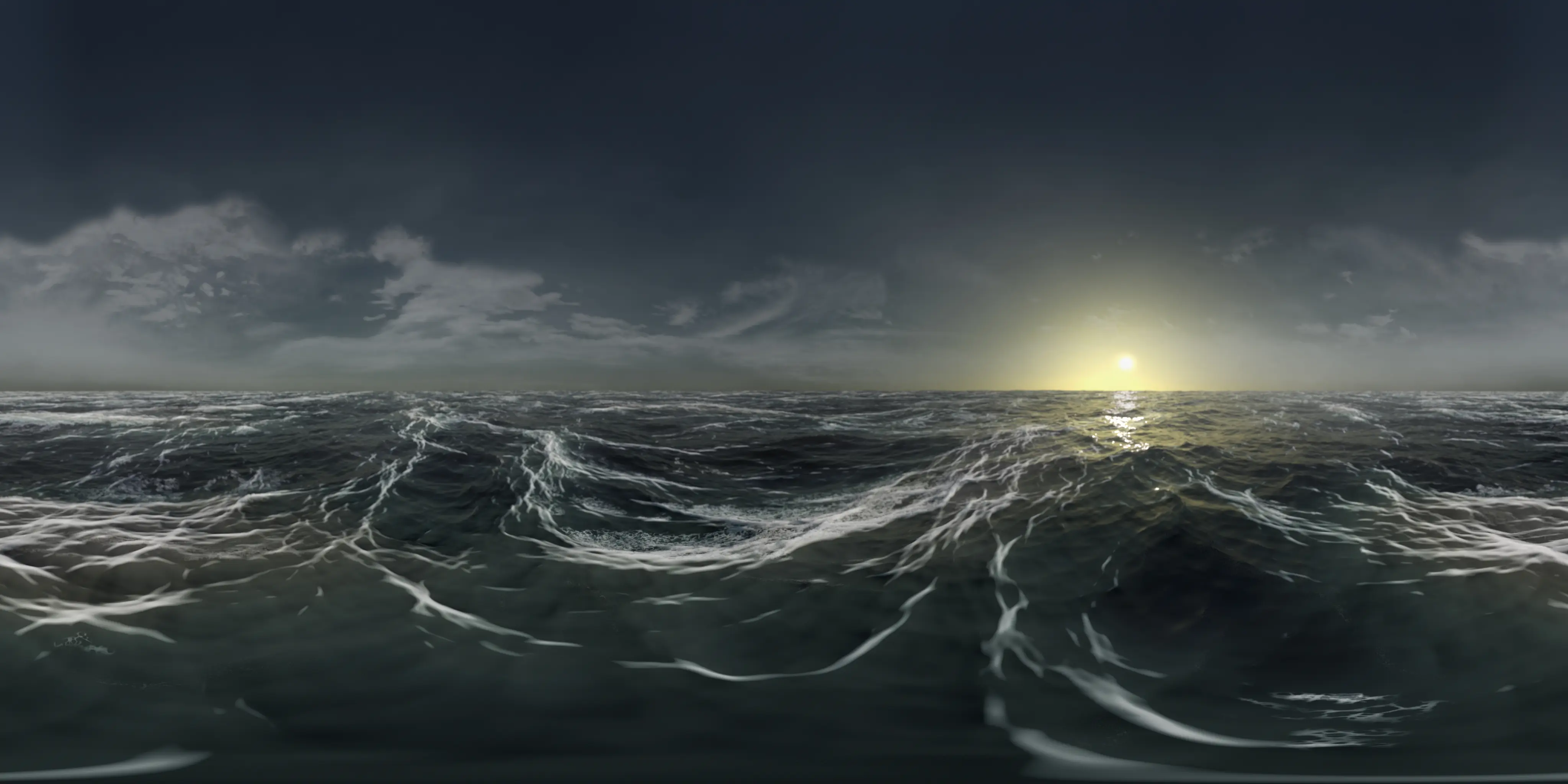 Full CG 360 frame approaching the Statue of Liberty