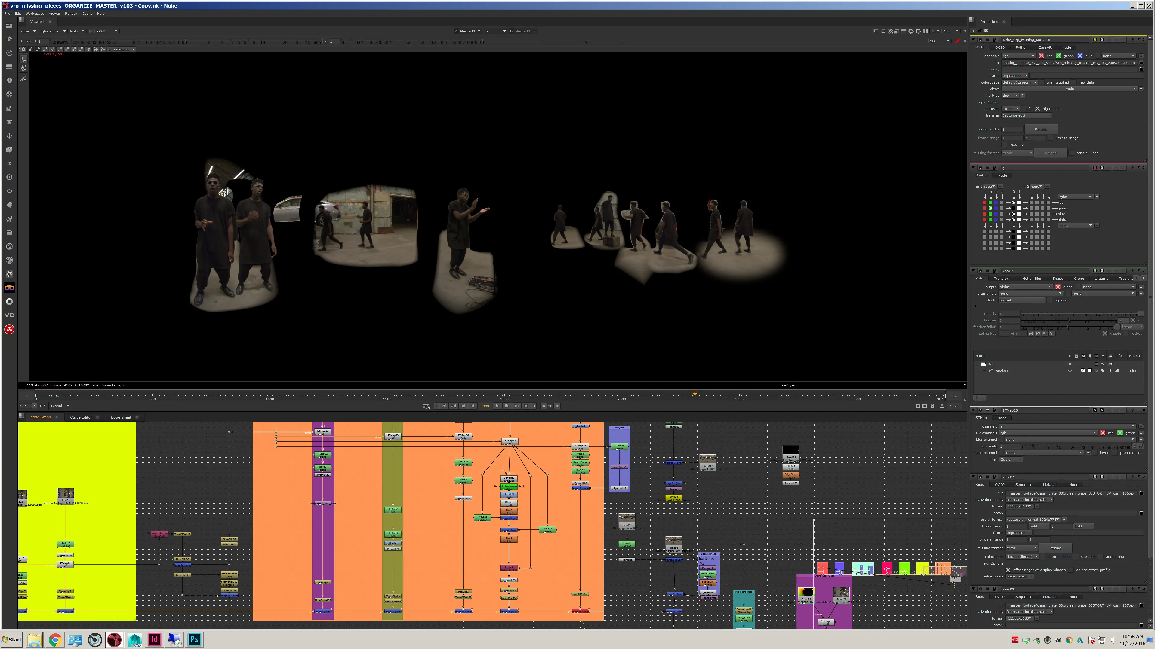 360 stitch reconstruction in Nuke