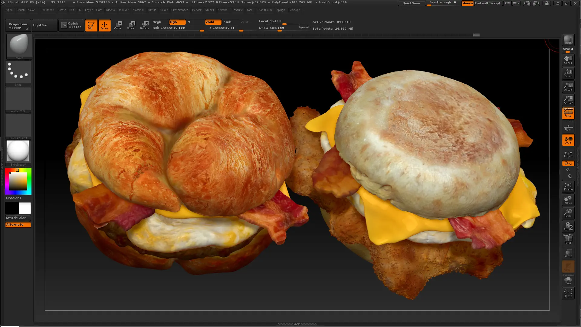 Food sculpt