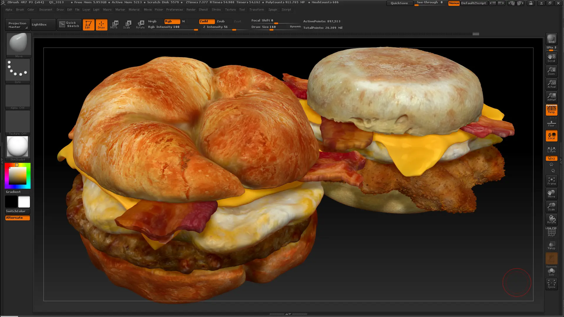 Food sculpt