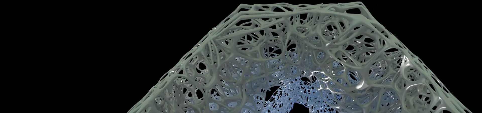 Panoramic strip frame for the mapped surfaces
