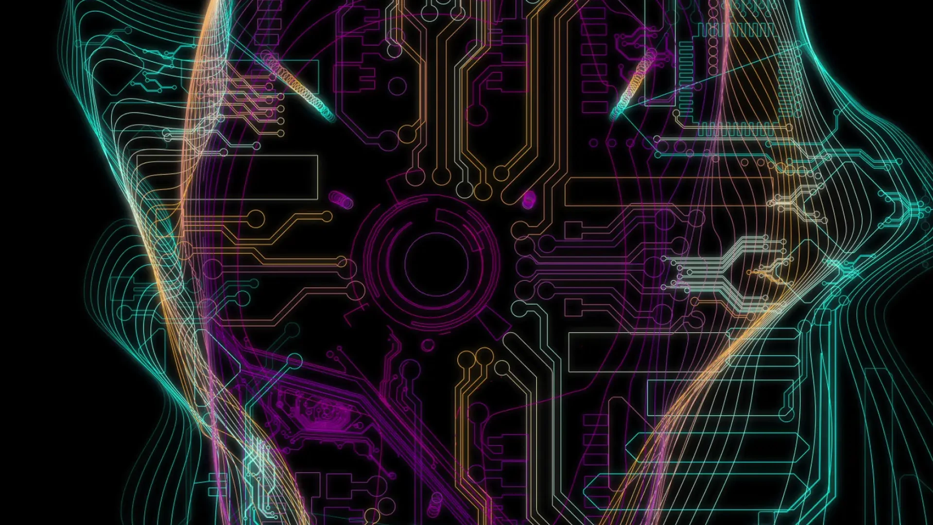 Circuitry of Life projection-mapped cube for Red Bull at Night