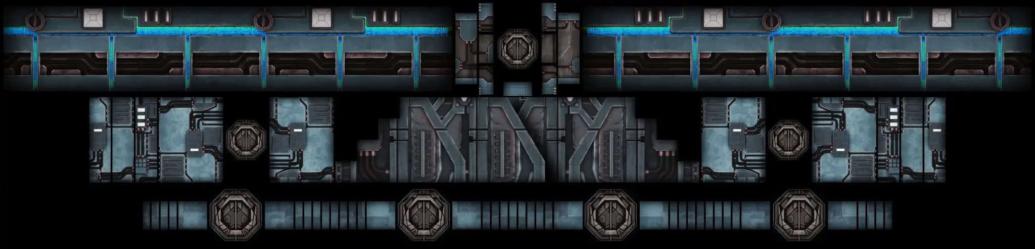 Ultra-wide stage loop frame, industrial interior look