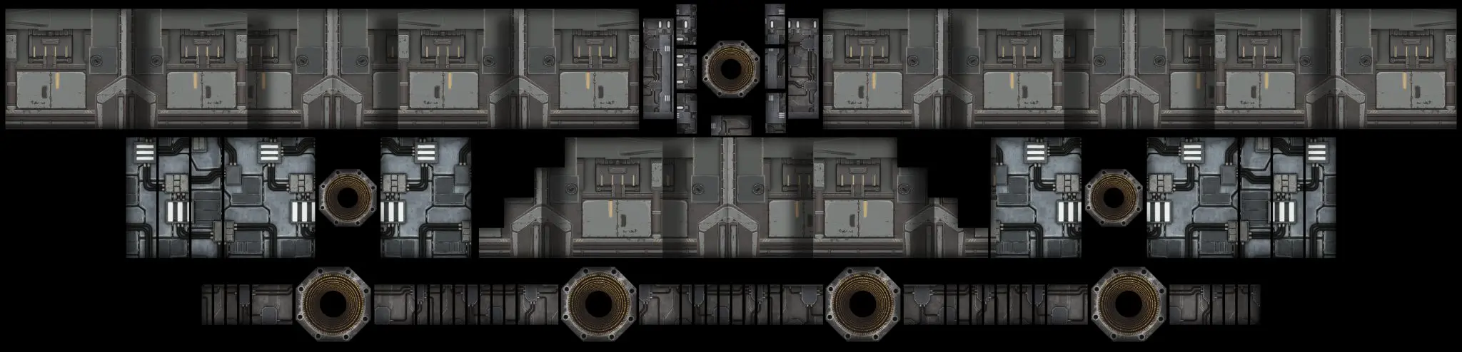 Ultra-wide stage loop frame, industrial interior look