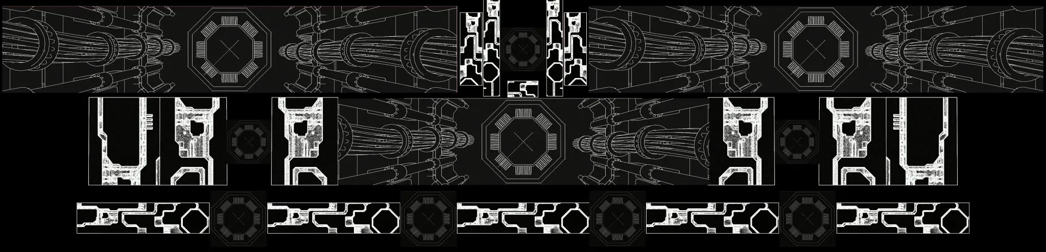 Bass Pod wireframe tunnel loop frame