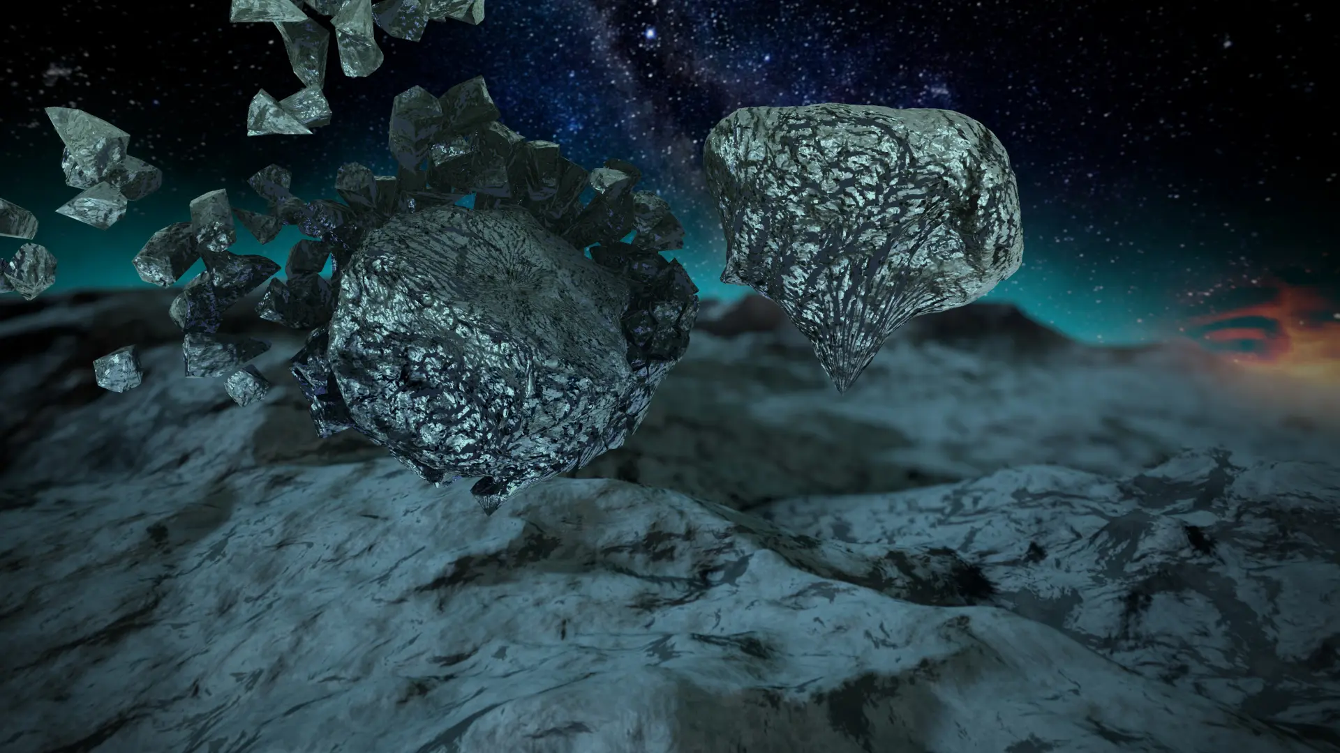 Dynamic ice-crash simulation for Kaskade's tour visuals