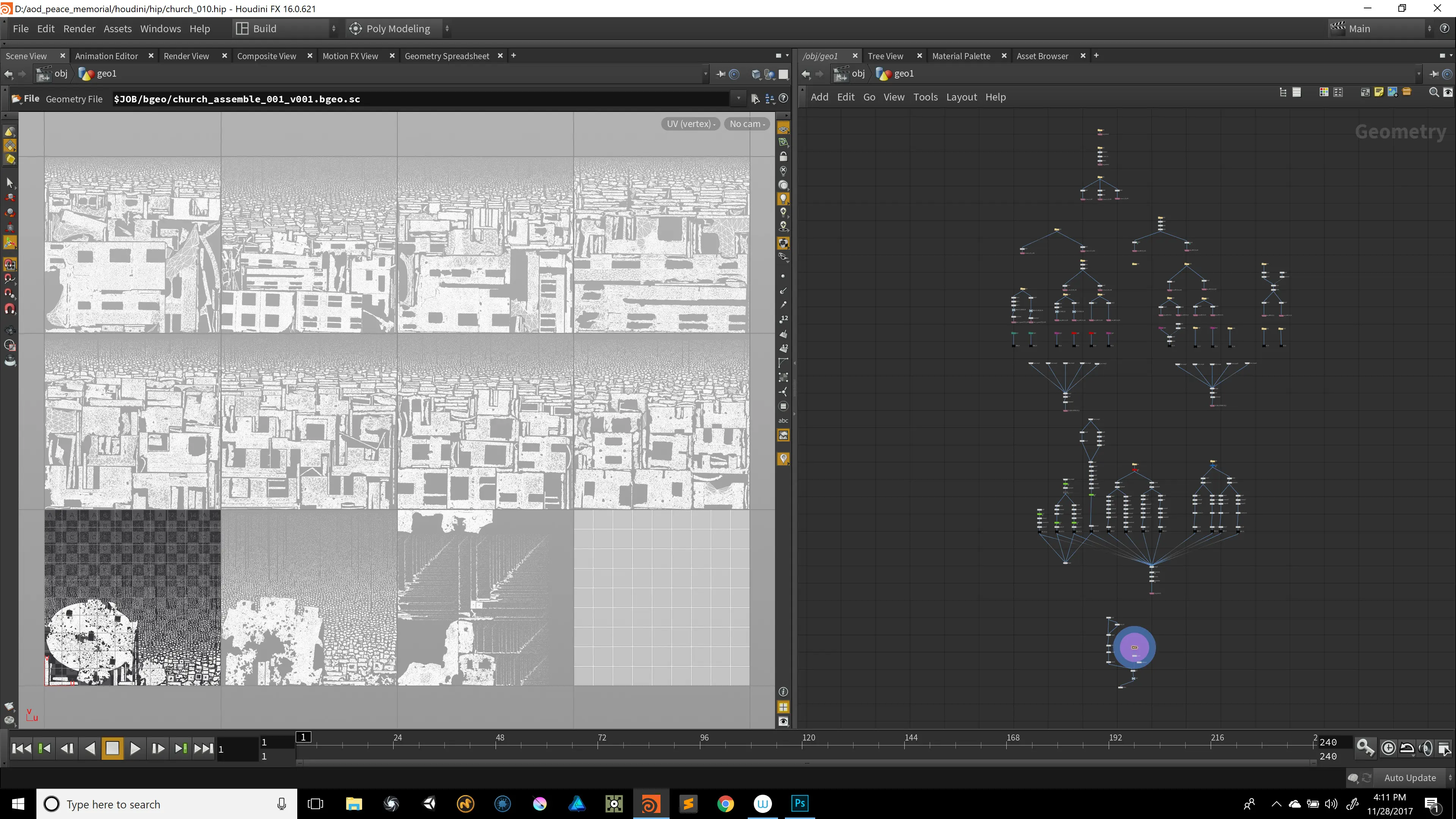 Scan geometry detail in Houdini