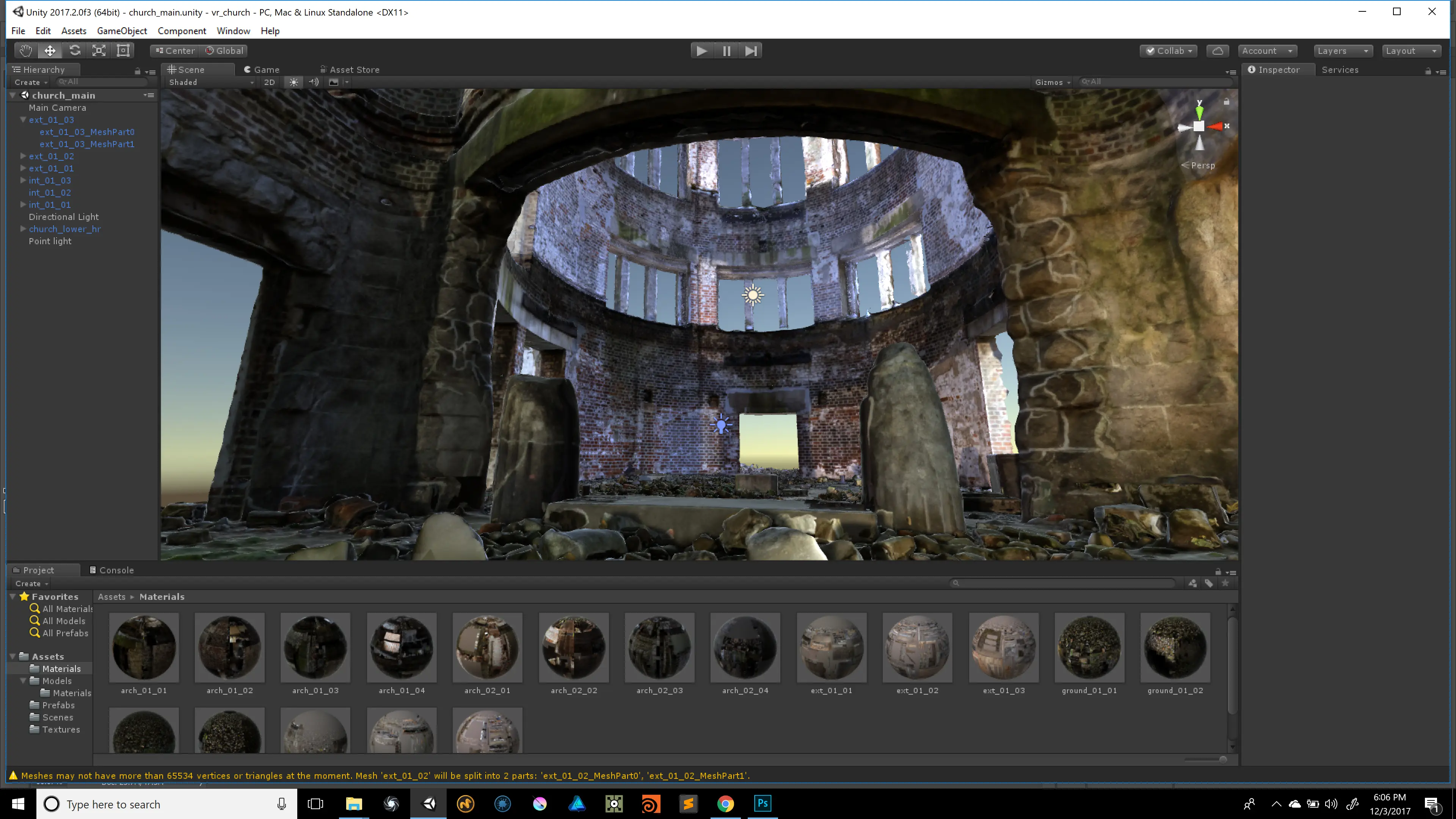 Assembled scan geometry ready for the real-time build