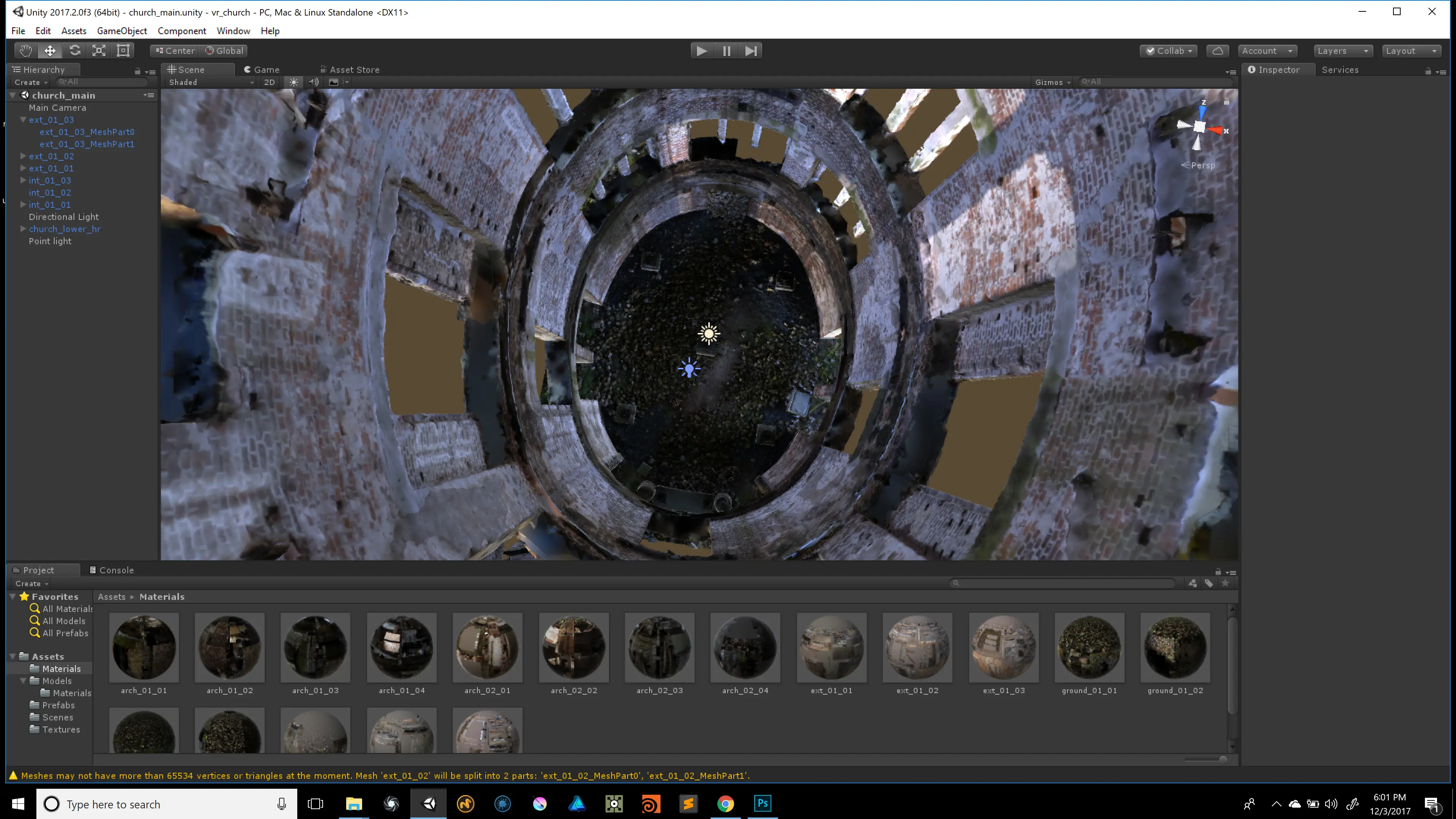 Photogrammetry materials applied in Unity