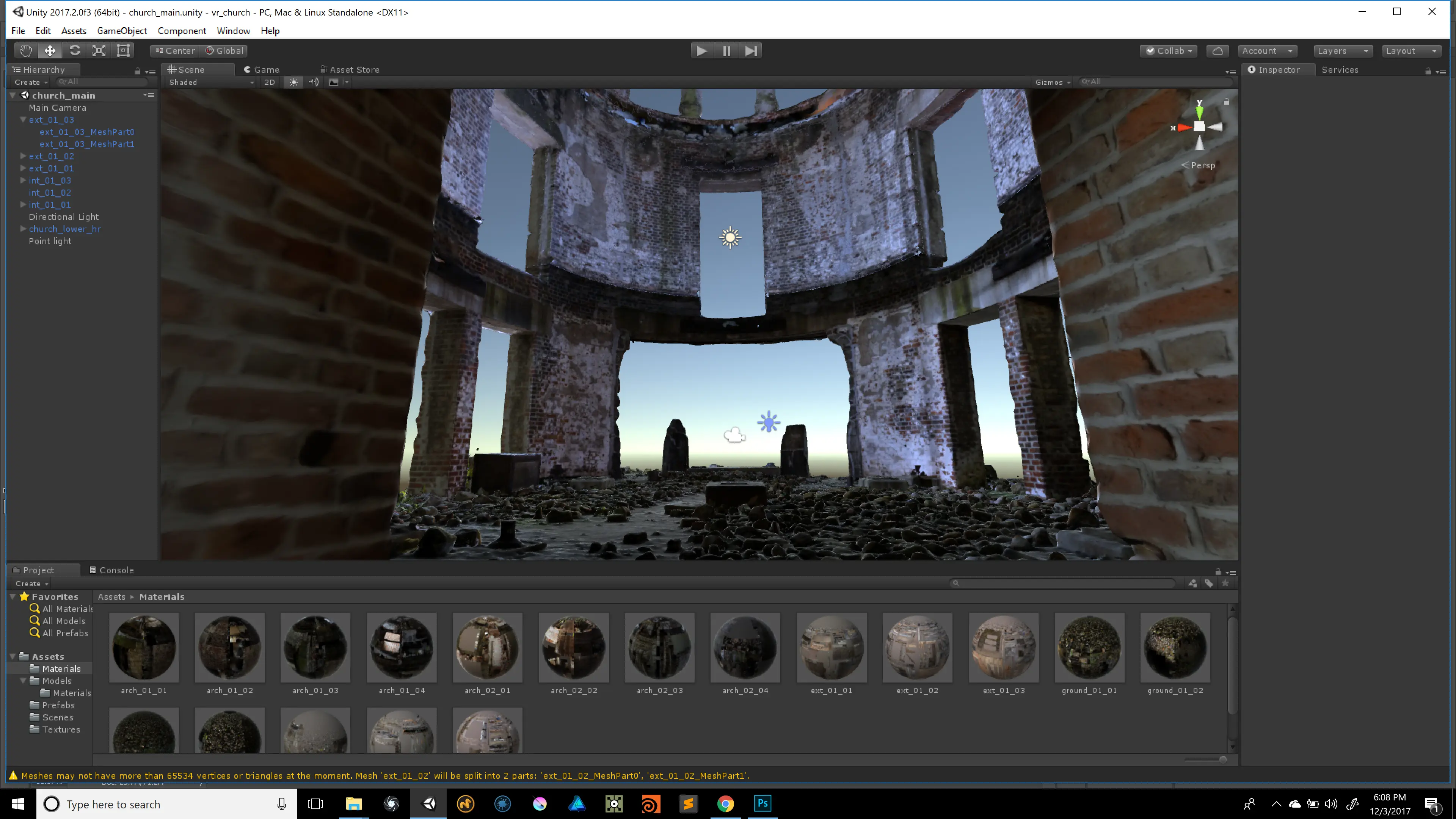 Lighting pass on the scanned structure in Unity