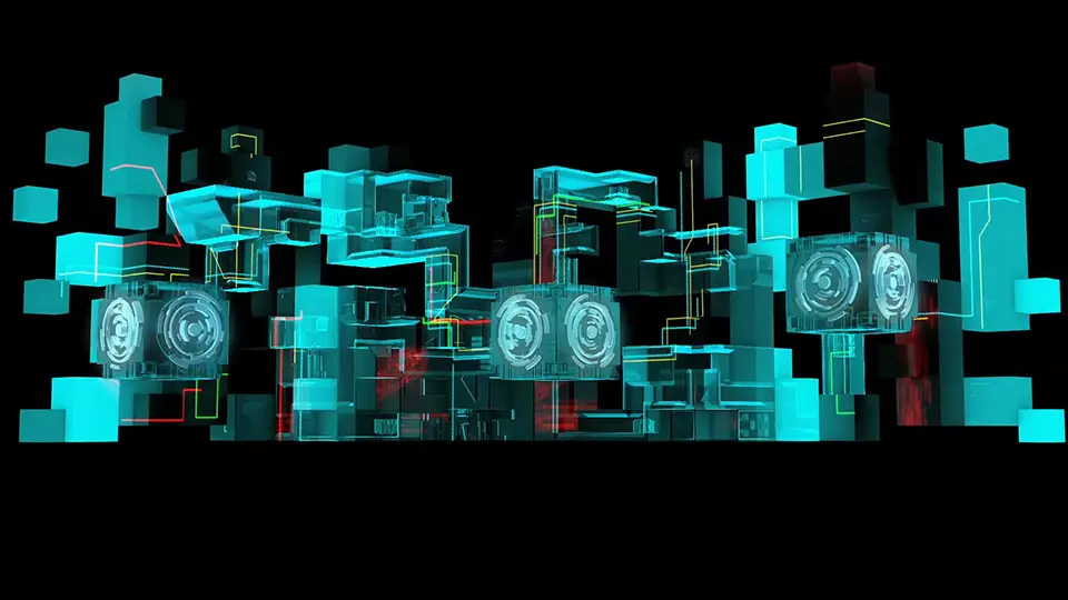 Amon Tobin ISAM 2.0 projection-mapped cube sculpture
