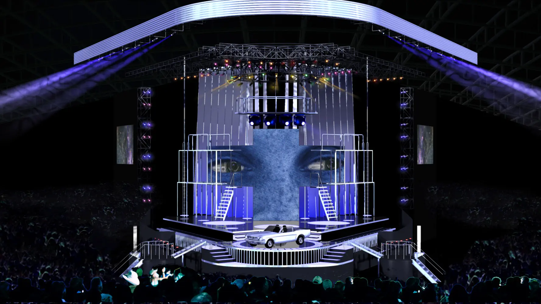 Ricky Martin tour stage