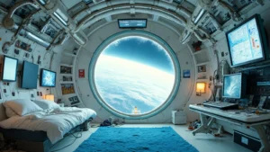 mage Inside a Spaceship created with AI in ComfyUI